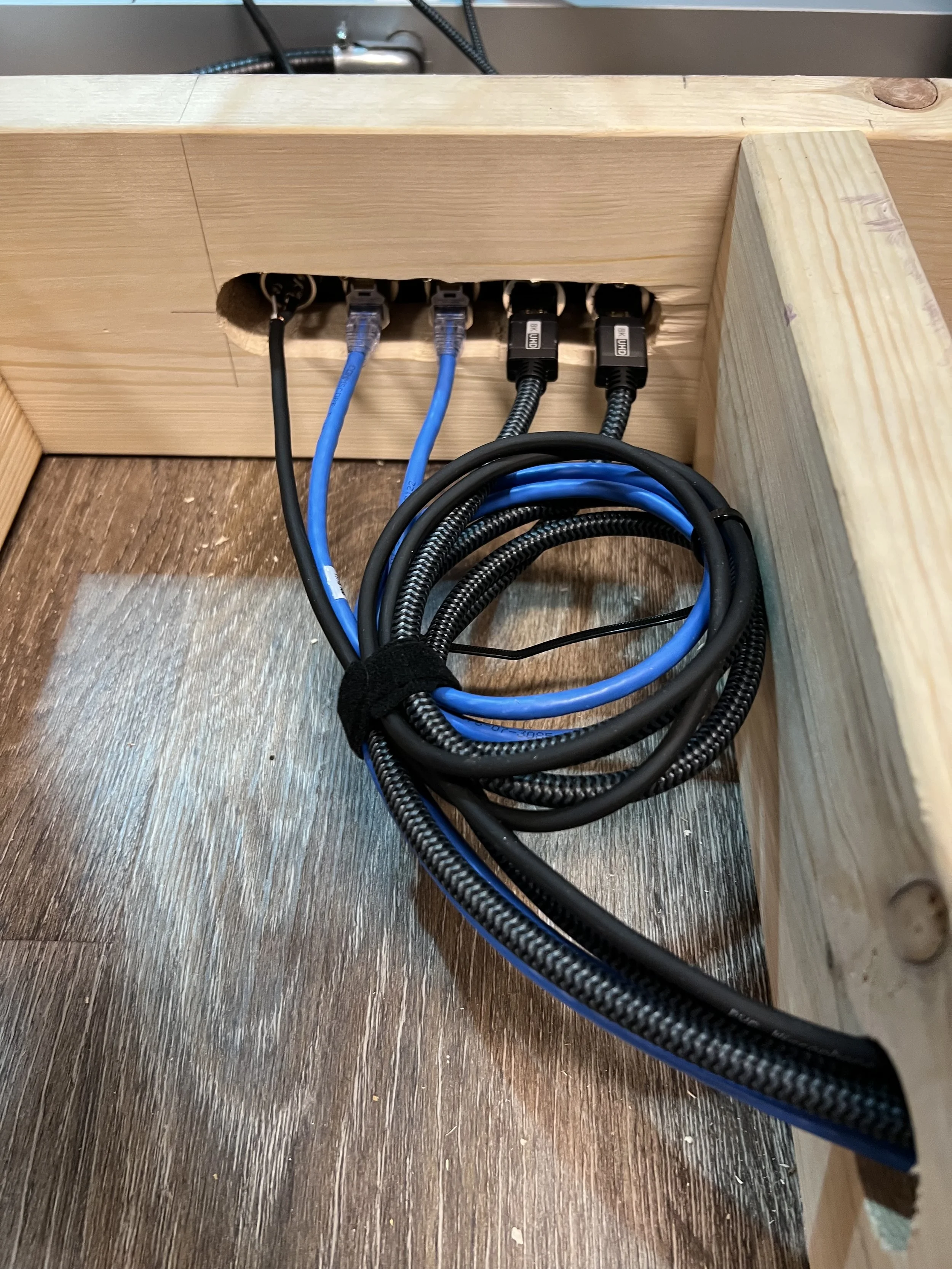 Stage right bulk head installation