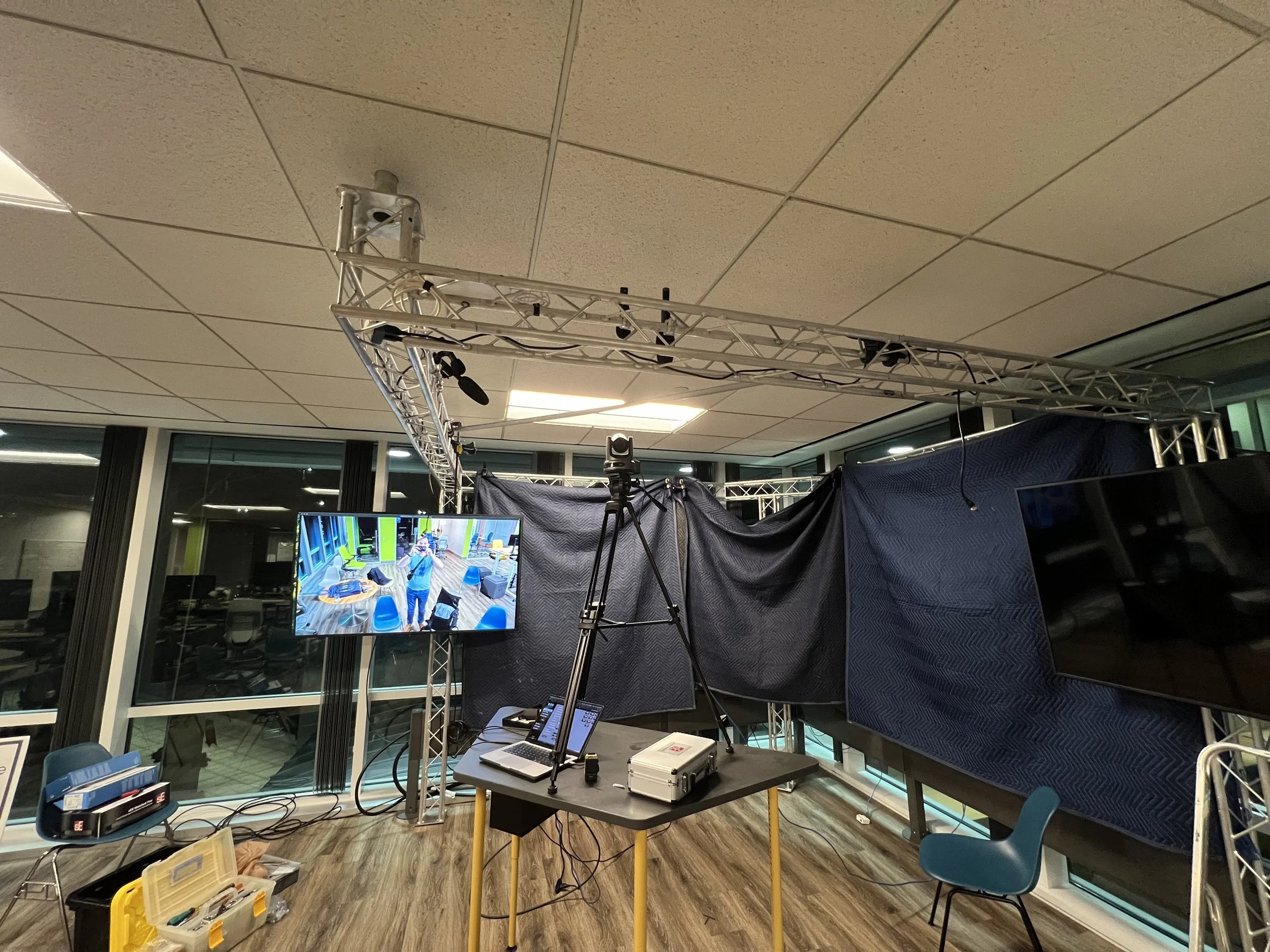 Testing audience camera location