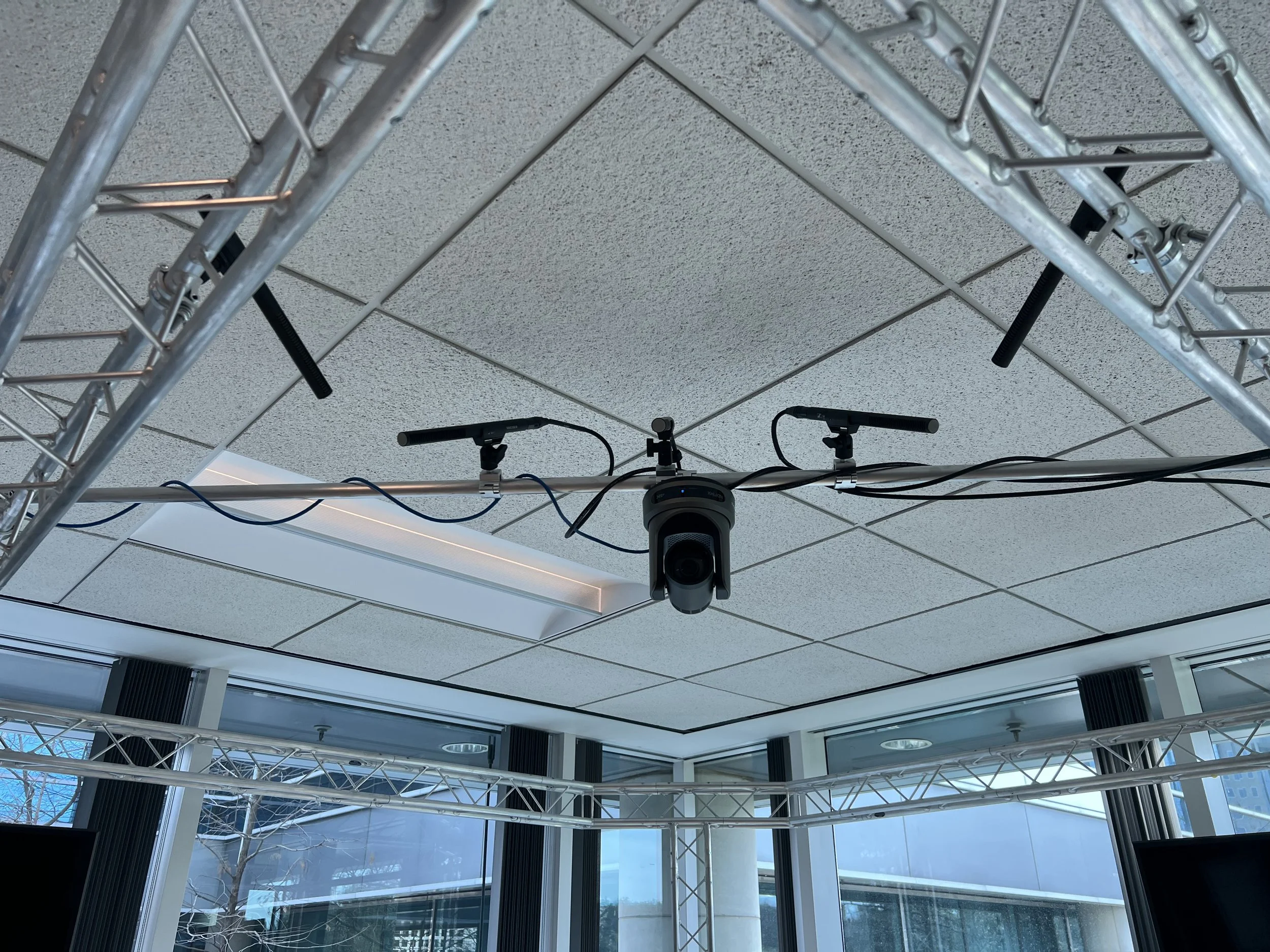 Microphone and camera installation