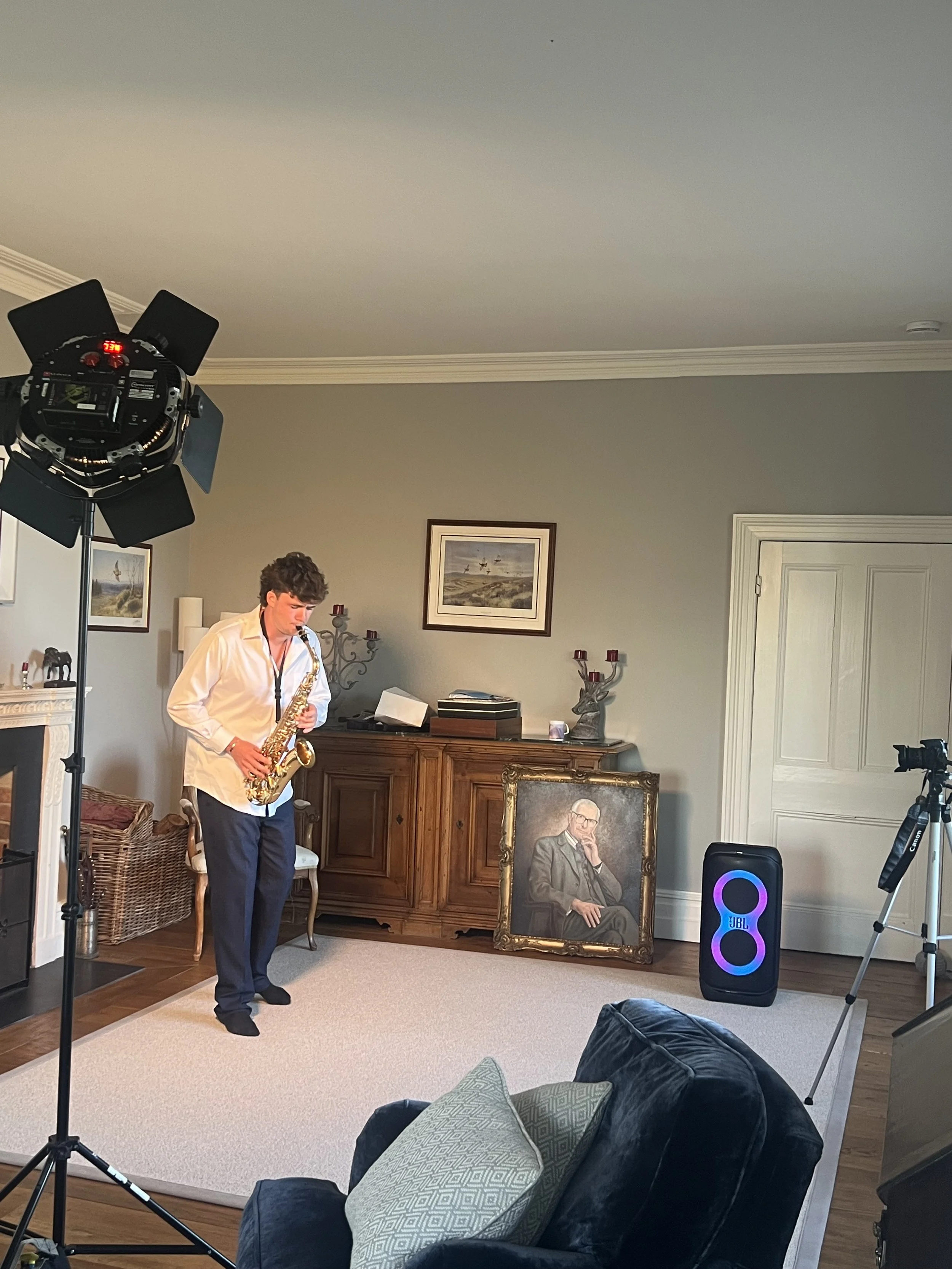 shot a music video for Fergus Burtt Music