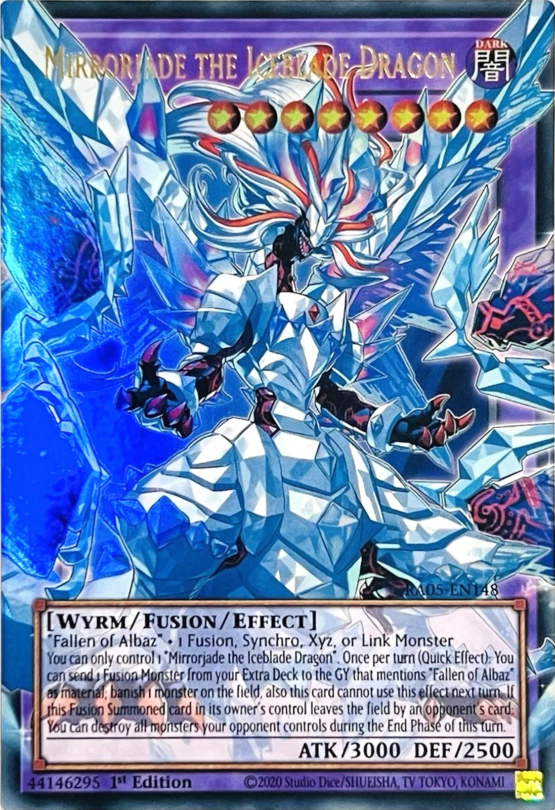 MIRRORJADE THE ICEBLADE DRAGON ULTRA RARE OVERFRAME
