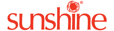 Sunshine logo in red text with a stylized sun icon above the letter 'i' representing Sunshine Square Mall in Penang.