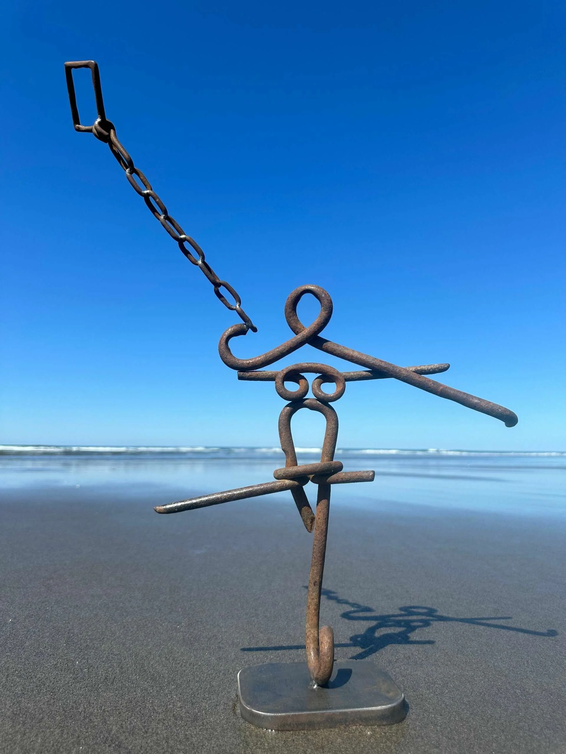  Someday  
23"x16"x3" 
welded found objects