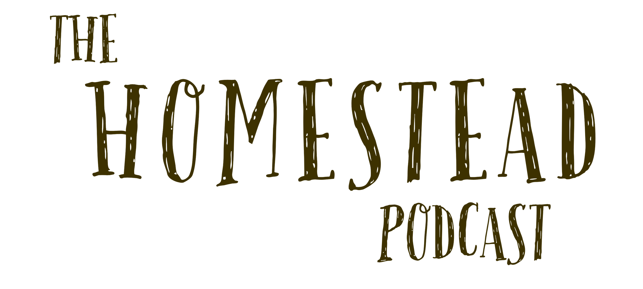 Logo for 'The Himeslea Podcast' with stylized, handwritten text on a black background.