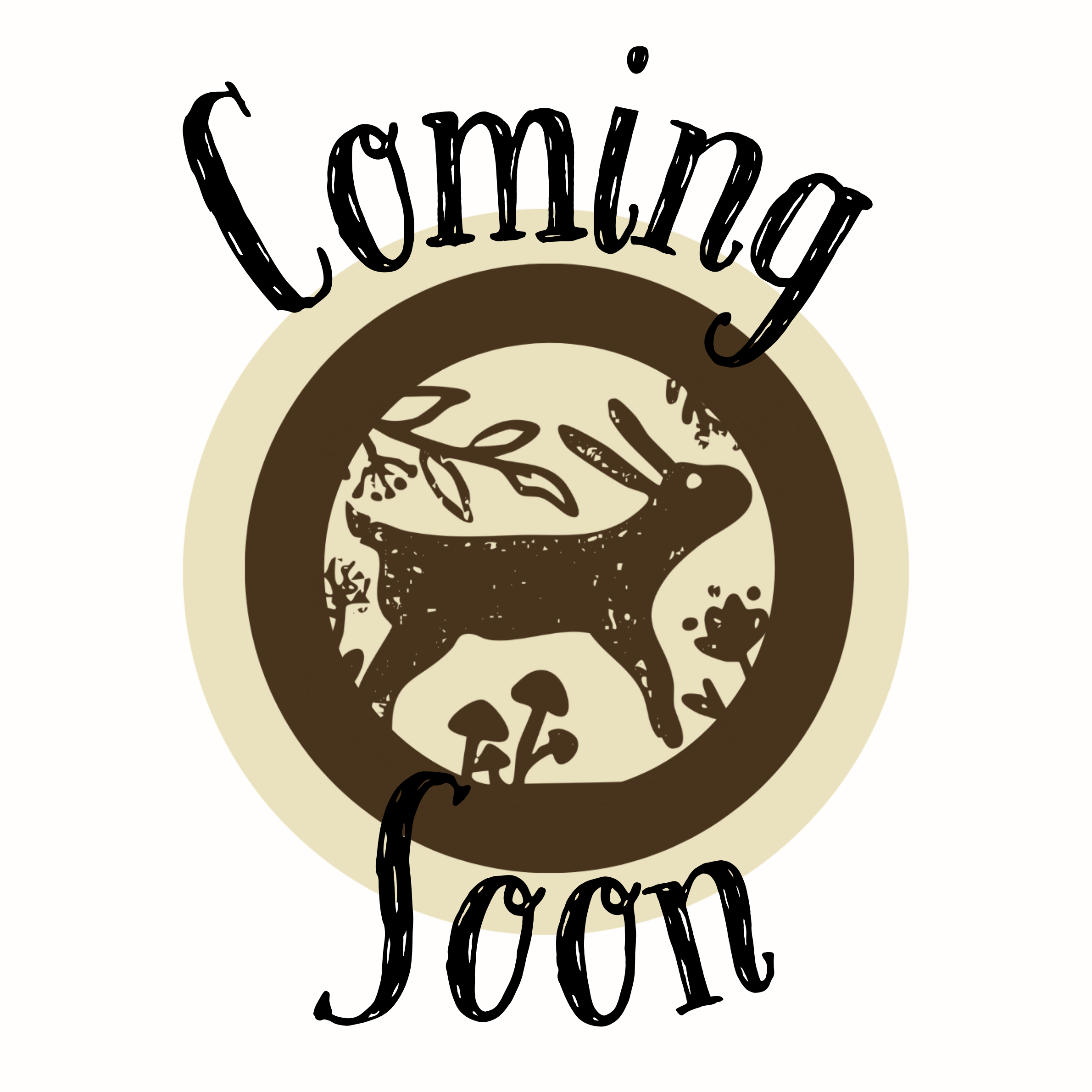 Hand-drawn style text that reads 'Cinnamon' positioned above a stylized coffee cup illustration with steam rising from it.