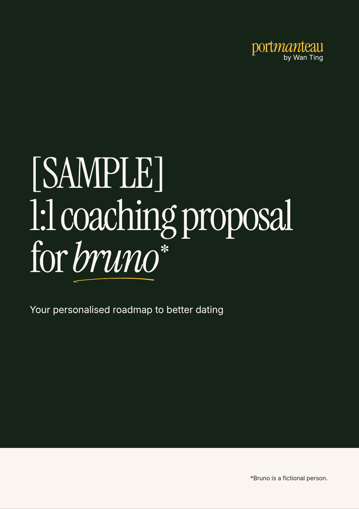 [sample] dating deep dive proposal