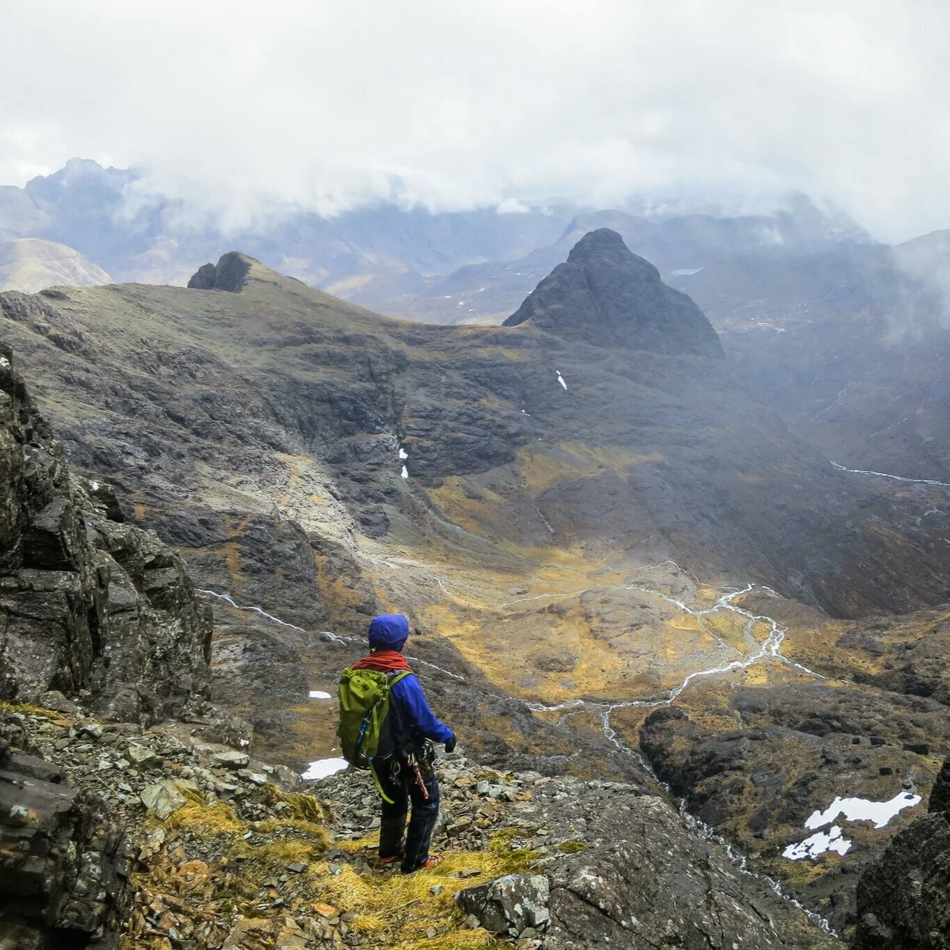 A break in the clouds on the Cullin Ridge
