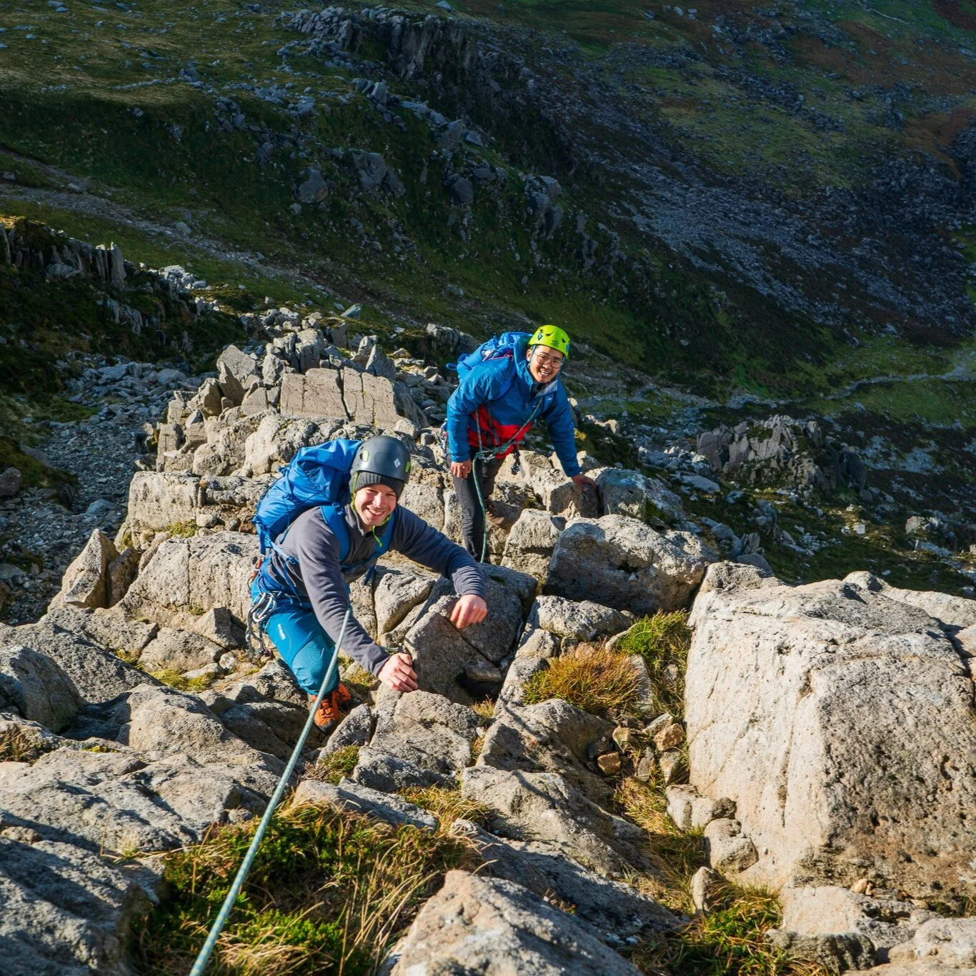 Guiding on the East Face of Tryfan