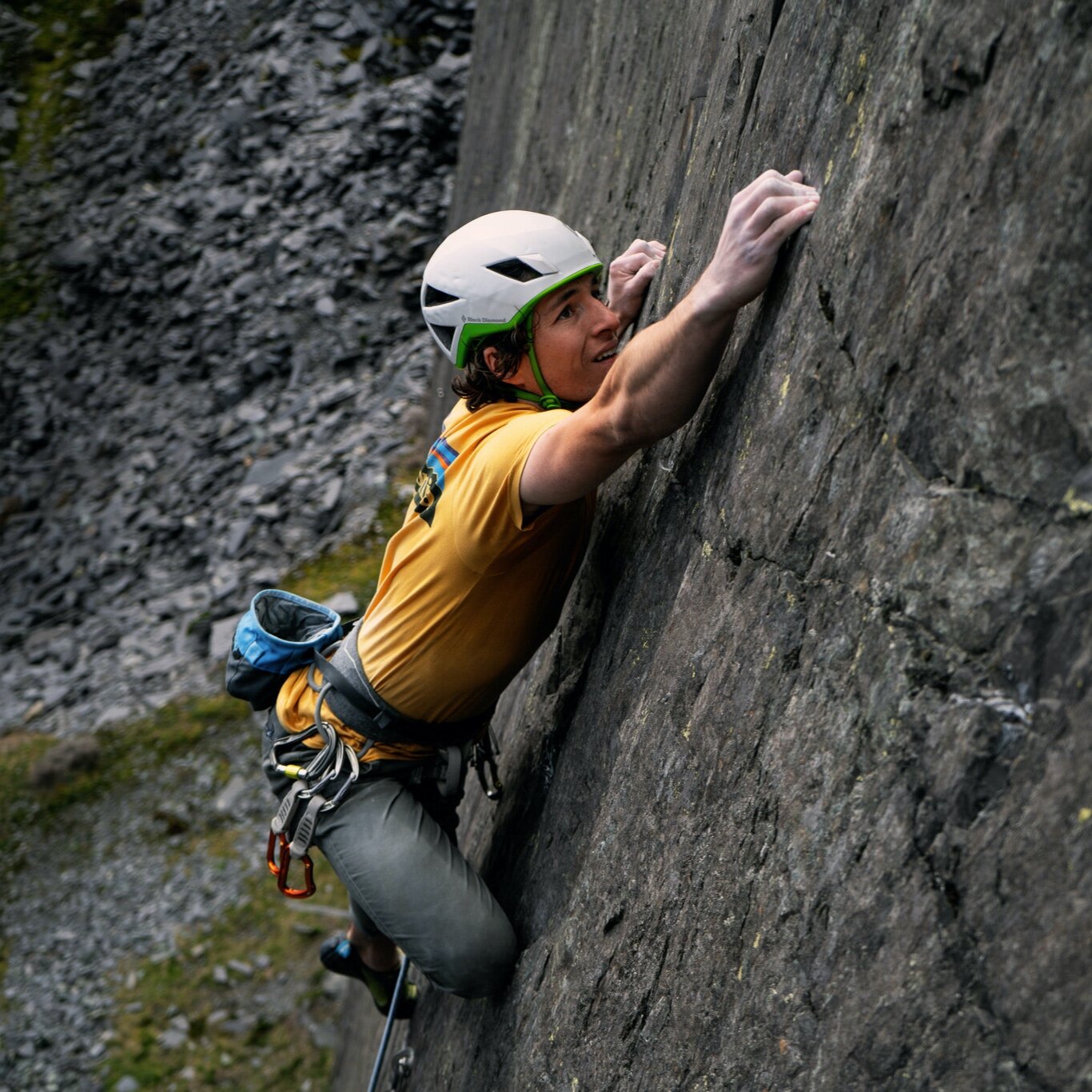 Sport climbing on the Slate