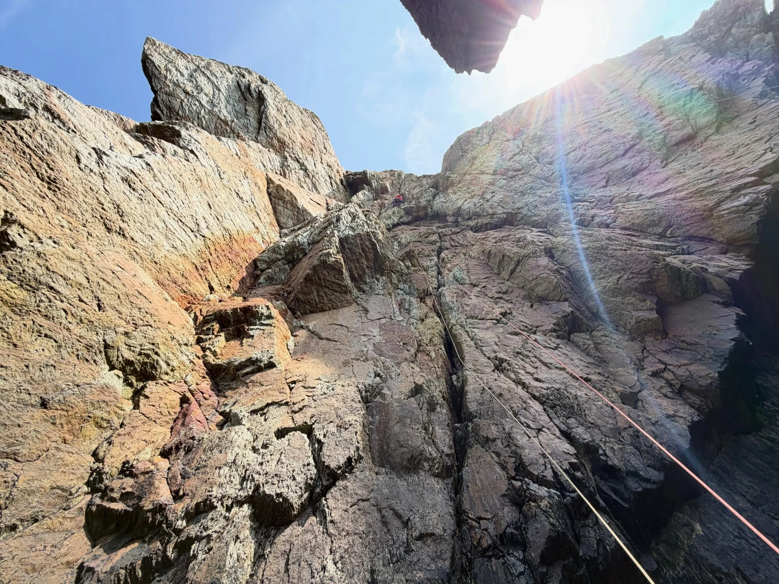 Quality weekend sea cliff cragging with @brierleynicky

I work as an instructor so that I can go climbing all the time, and when I can go personal climbing I always take the opportunity to climb! Going cragging regularly is good for fitness and keepi