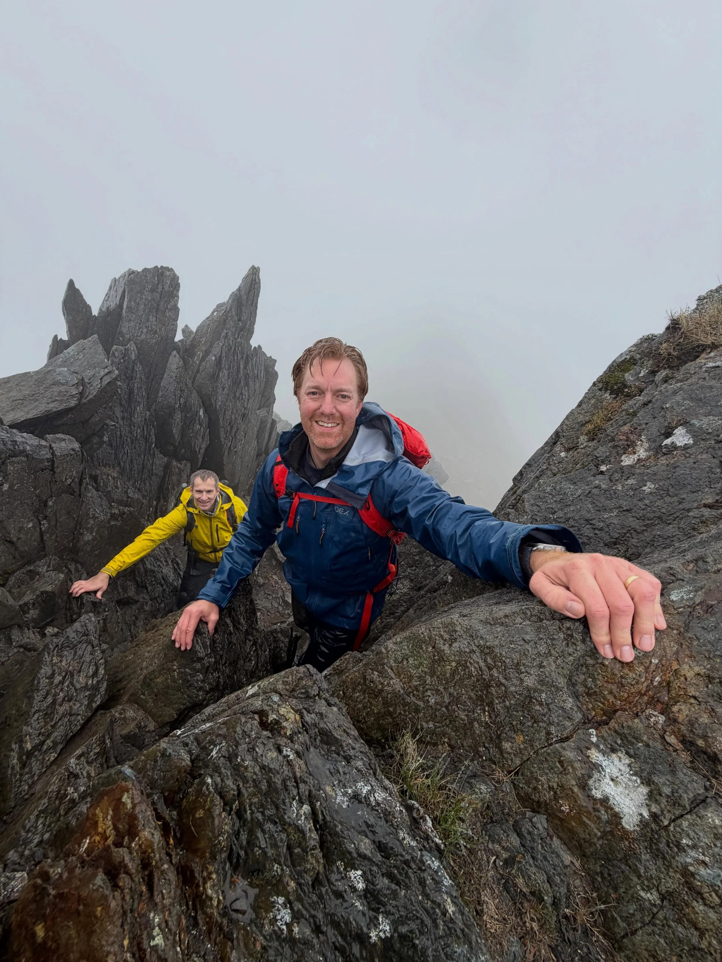 What a difference from my day last week guiding Crib Goch! 

A really cold, wet pants and socks kind of day today. Amazing to see how many people were still out on Yr Wyddfa regardless of the conditions, their apparent preparedness or choices of clot