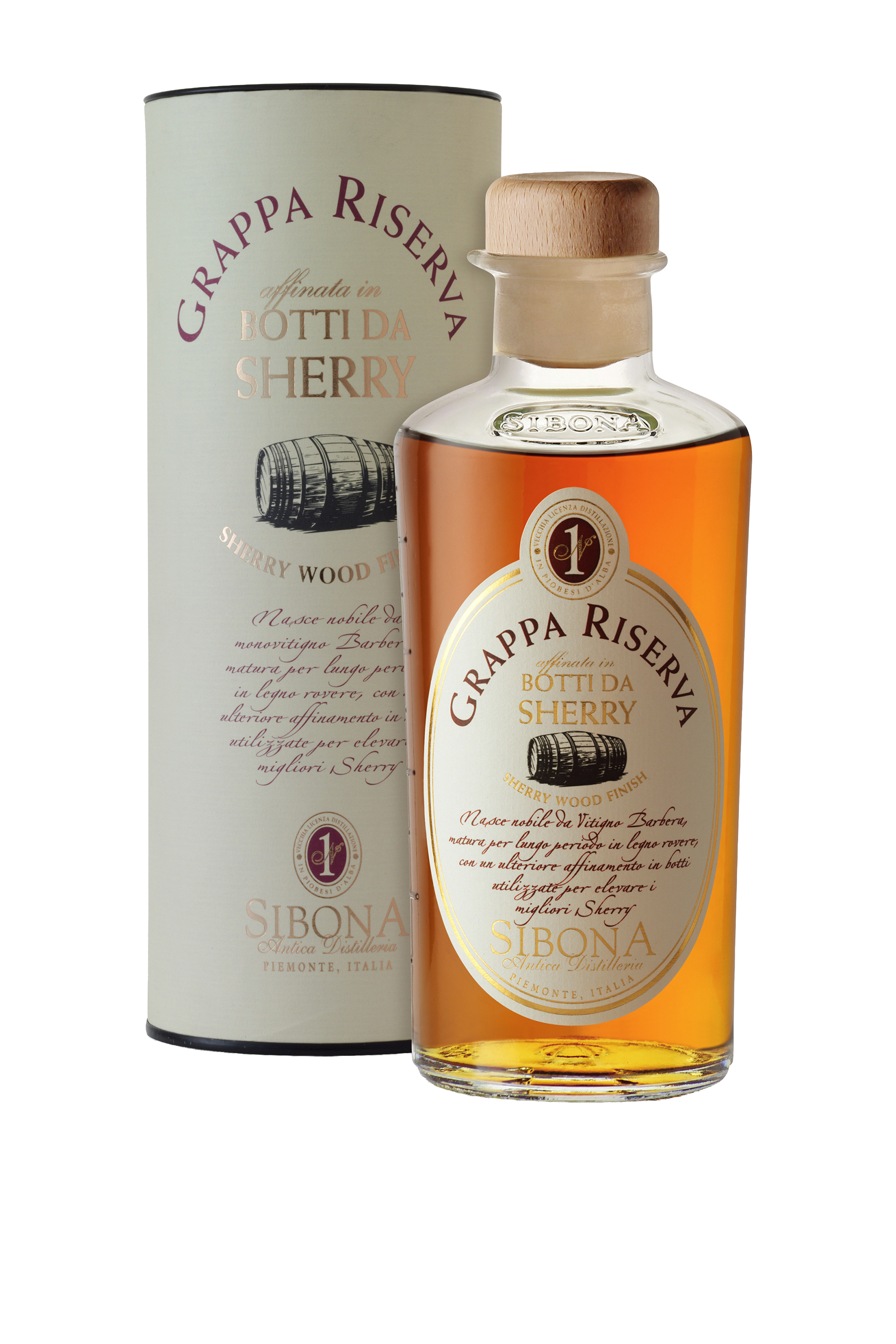 Sibona Grappa Riserva in Botti da Sherry  | alcology.png