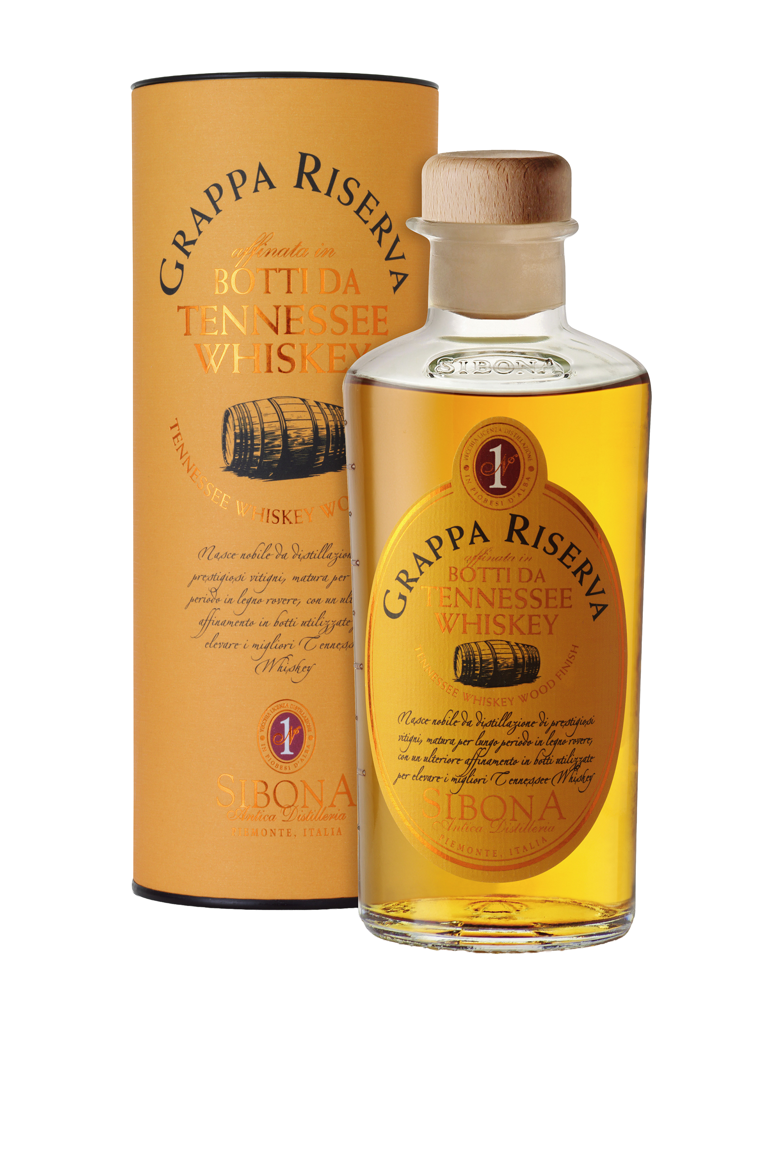Sibona Grappa Riserva in Botti da Tennessee Whiskey | alcology.png