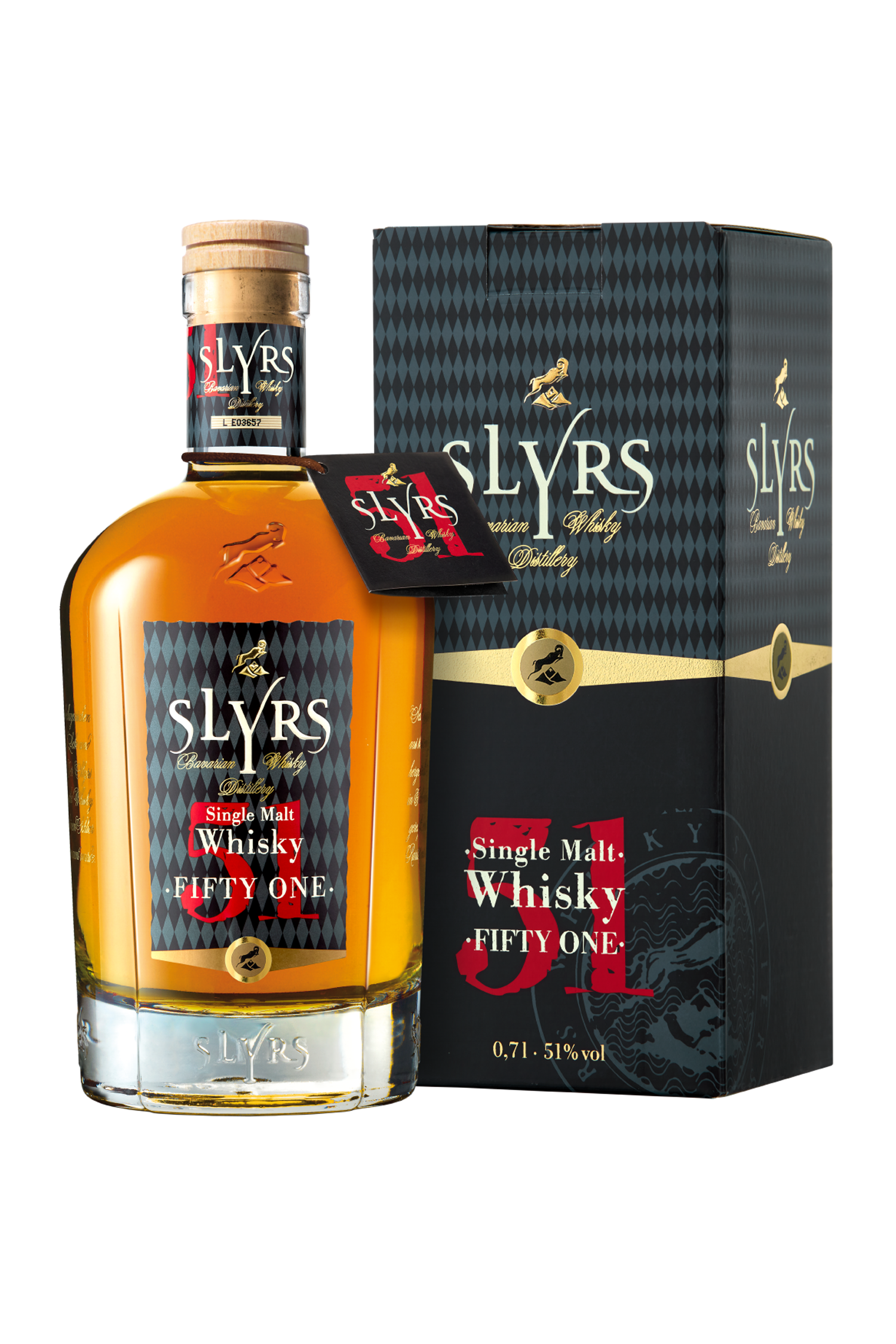 SLYRS Single Malt Whisky Fifty-One 51%