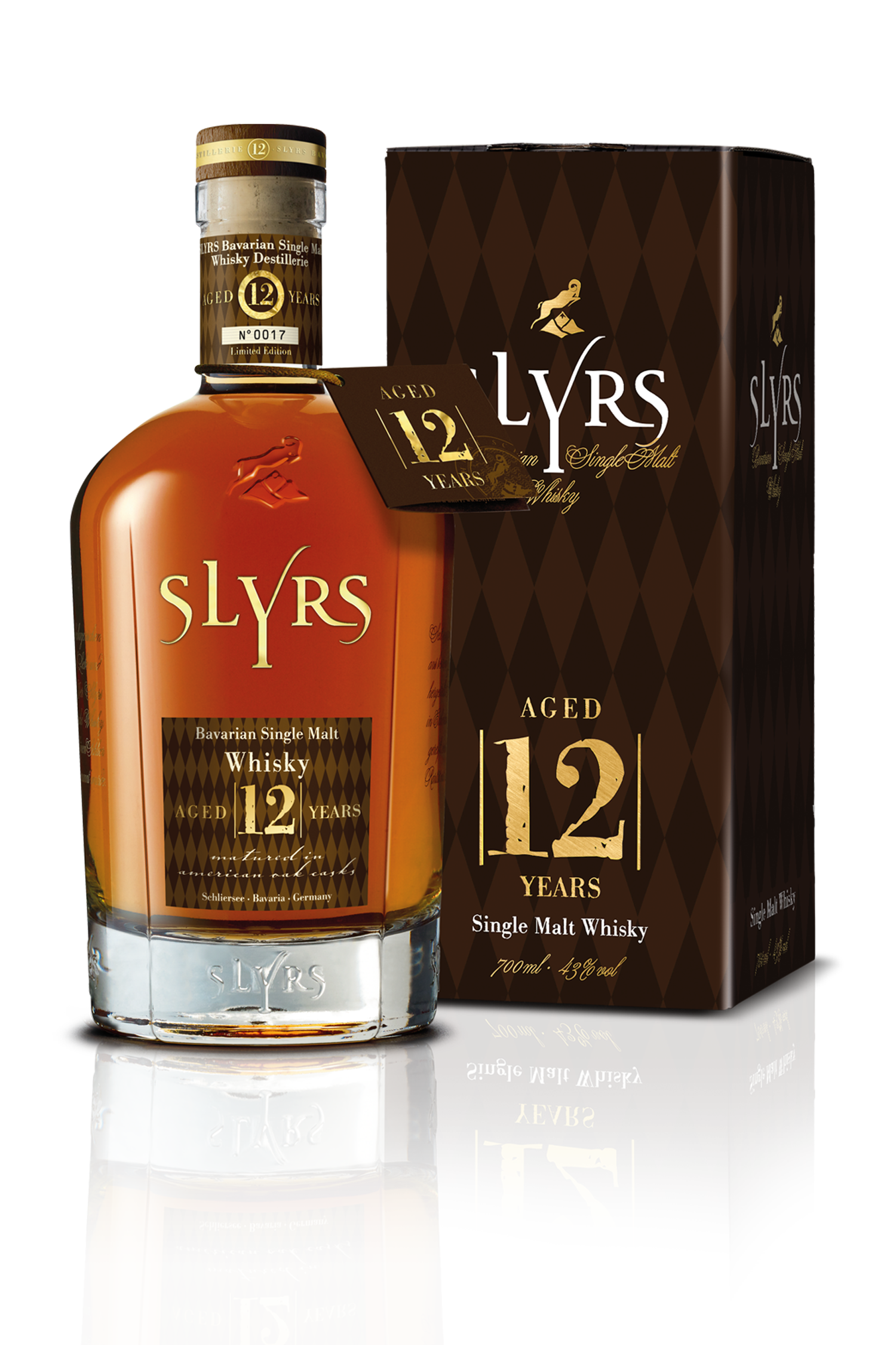 SLYRS Single Malt Whisky Aged 12 Years 43%