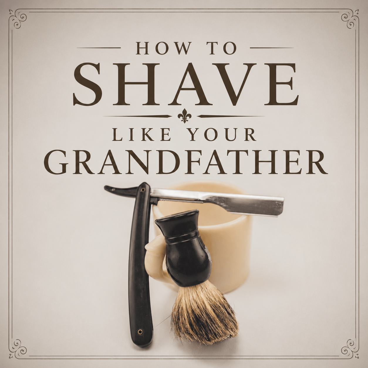 How to Shave like your Grandfather
