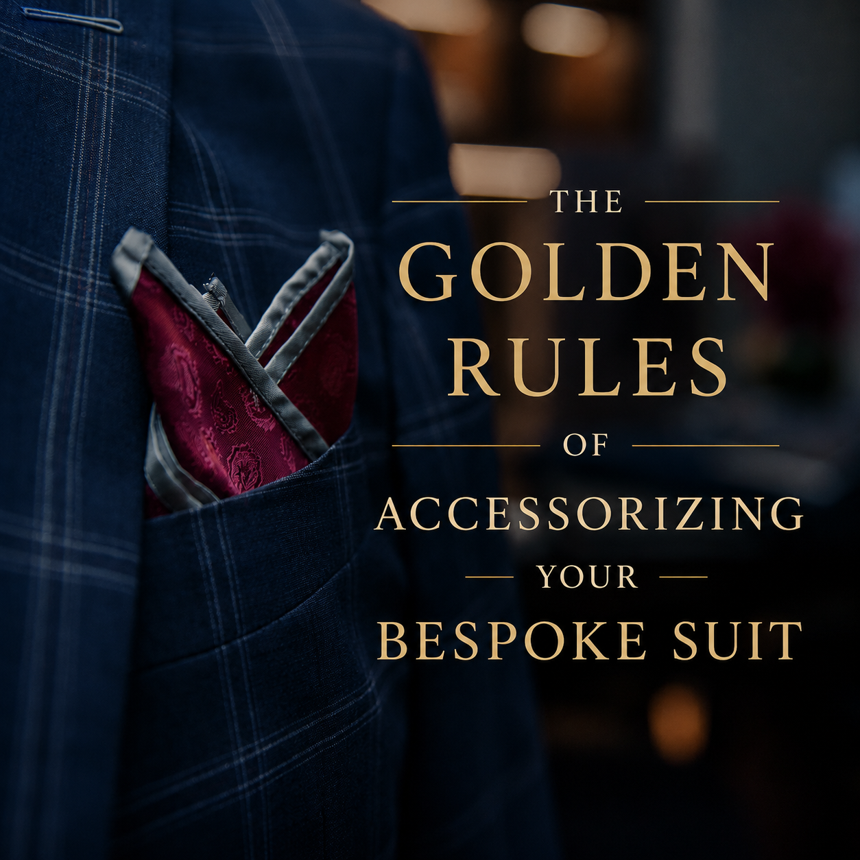 The Golden Rules of Accessorizing your Bespoke Suit