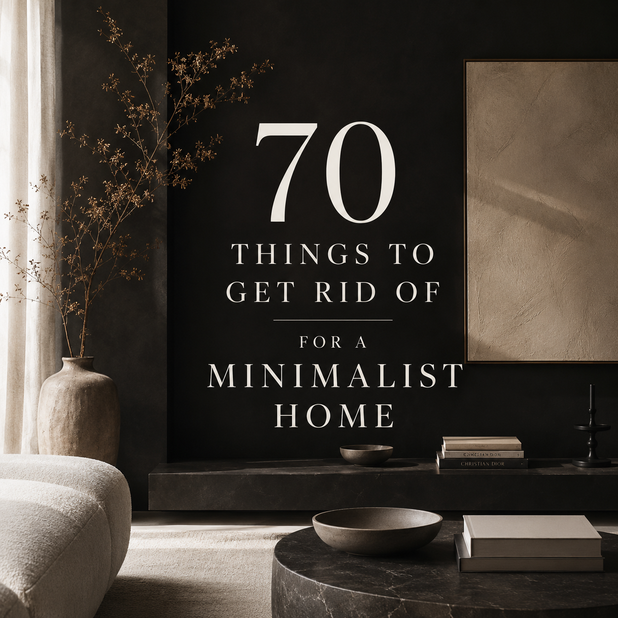 70 things to get rid of for a minimalist home