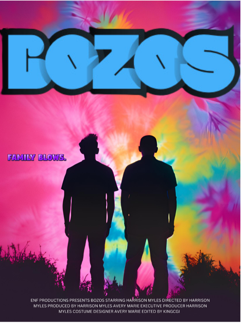 Title: BOZOS 
Feature Film 
Genre: Action Comedy, Adventure
Written & Directed by Harrison Myles
Starring: Now Casting
Status: Coming 2027