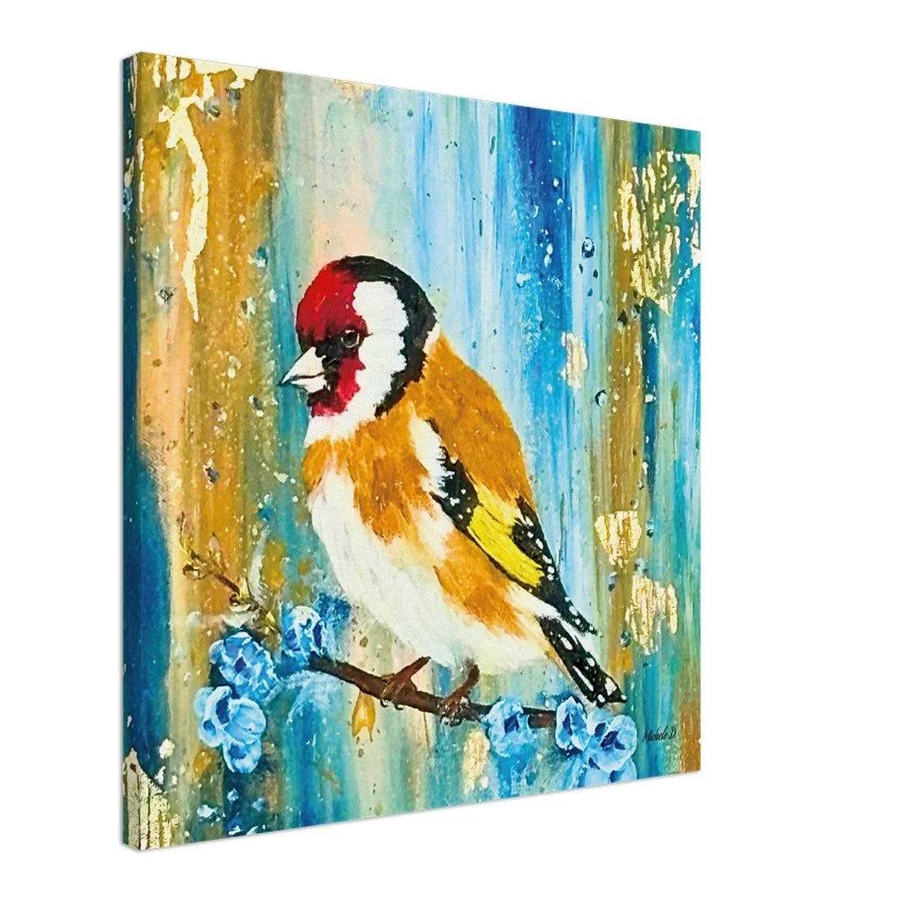 European Goldfinch Canvas Print – Colourful Bird Wall Art