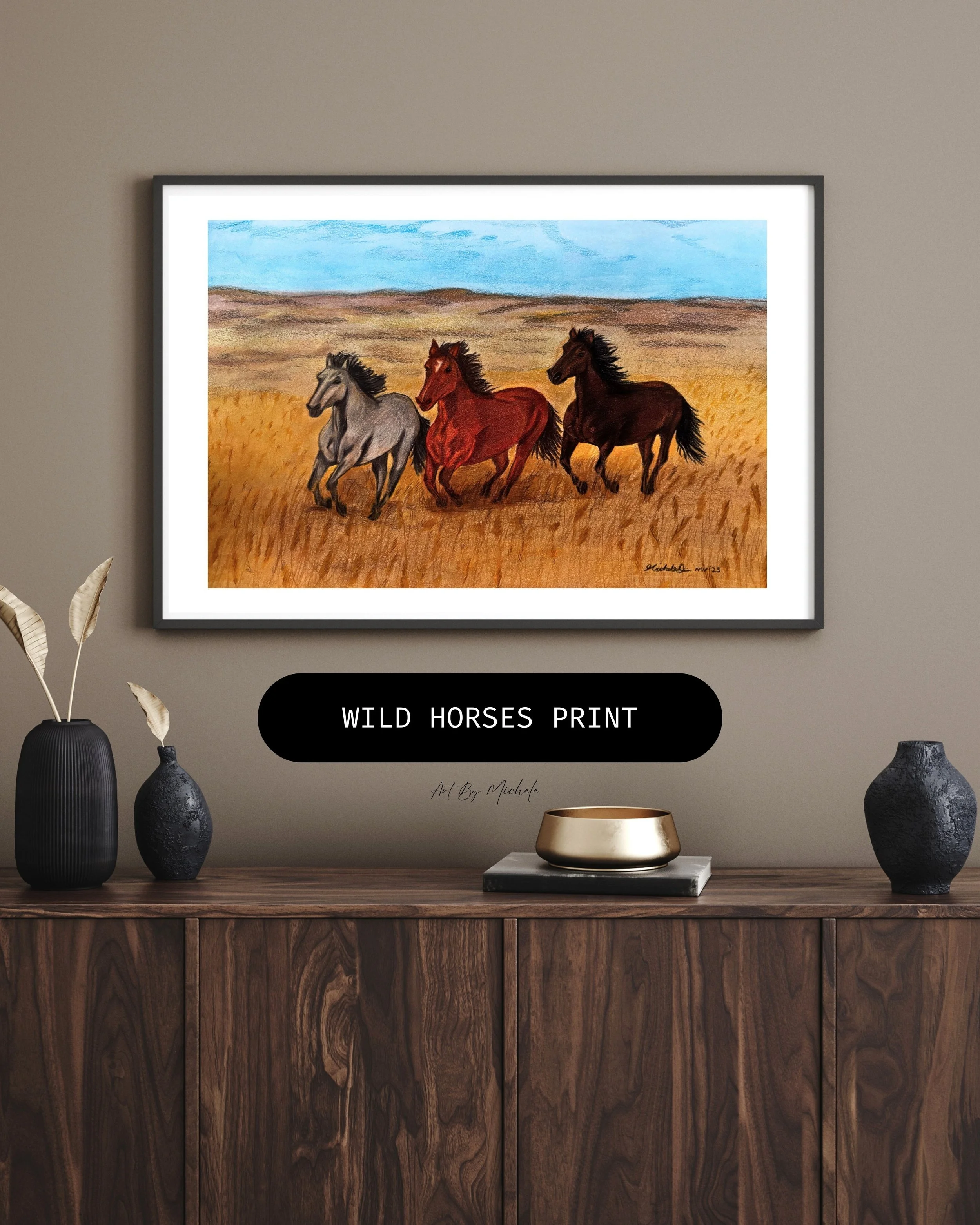 Wild Horses Original Print