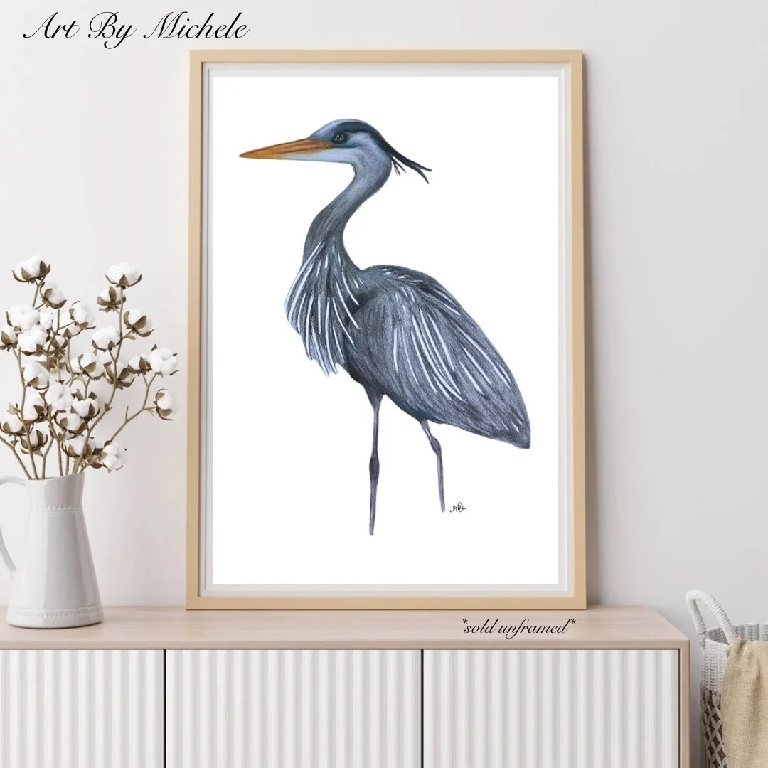Great Blue Heron - Artist Print