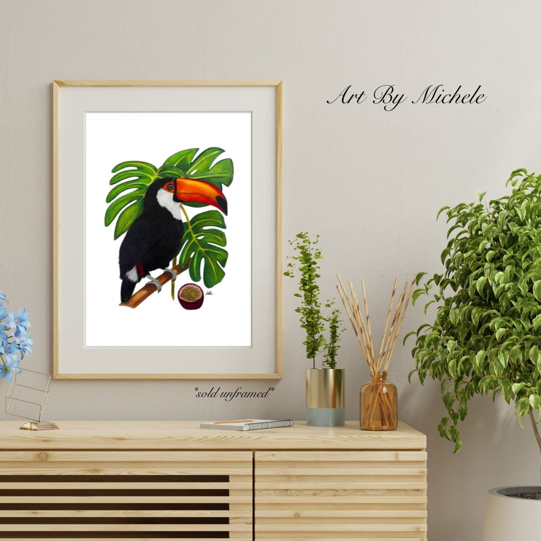 Toco Toucan - Tropical Bird Artist Print