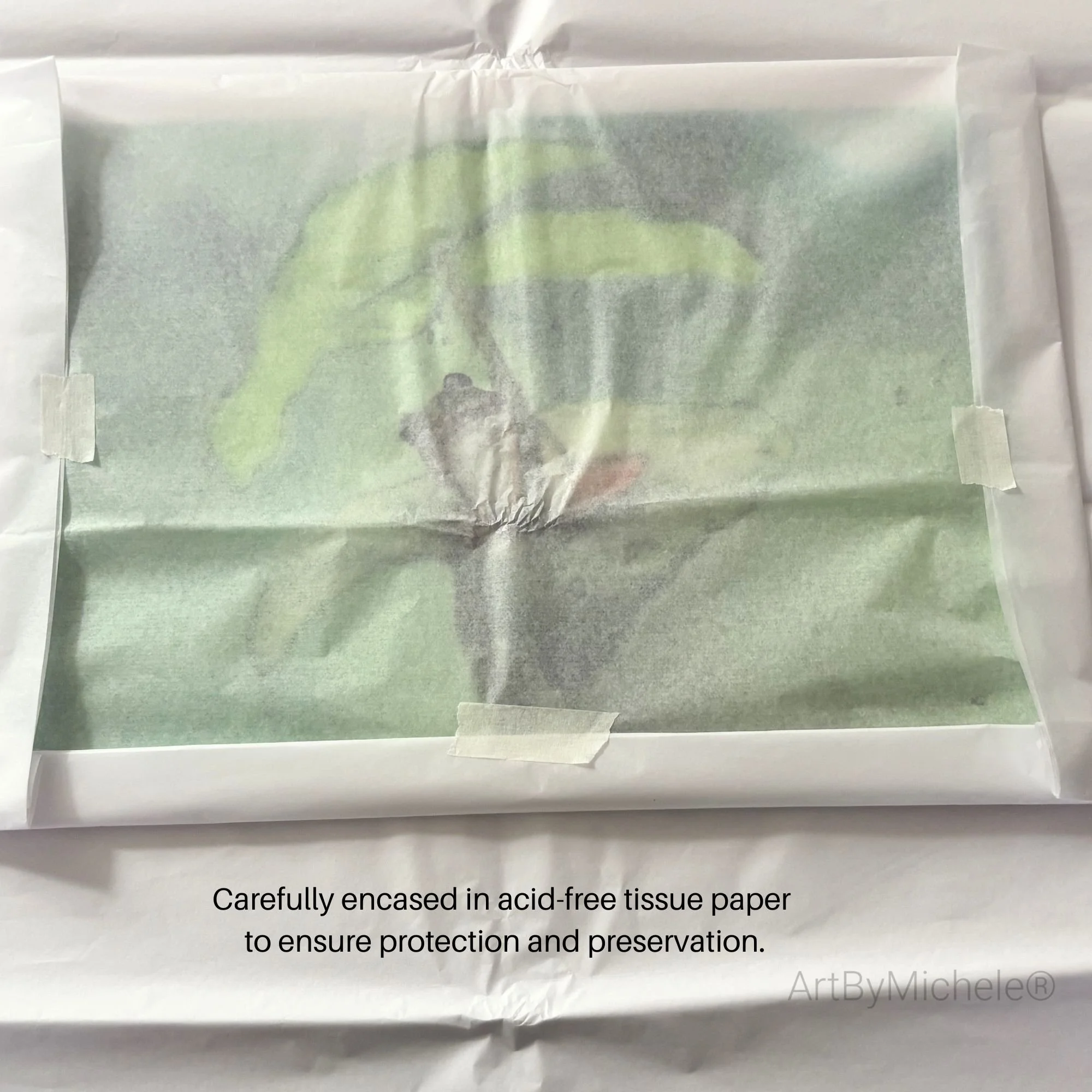 Carefully encased in acid-free tissue paper to ensure protection and preservation..jpeg