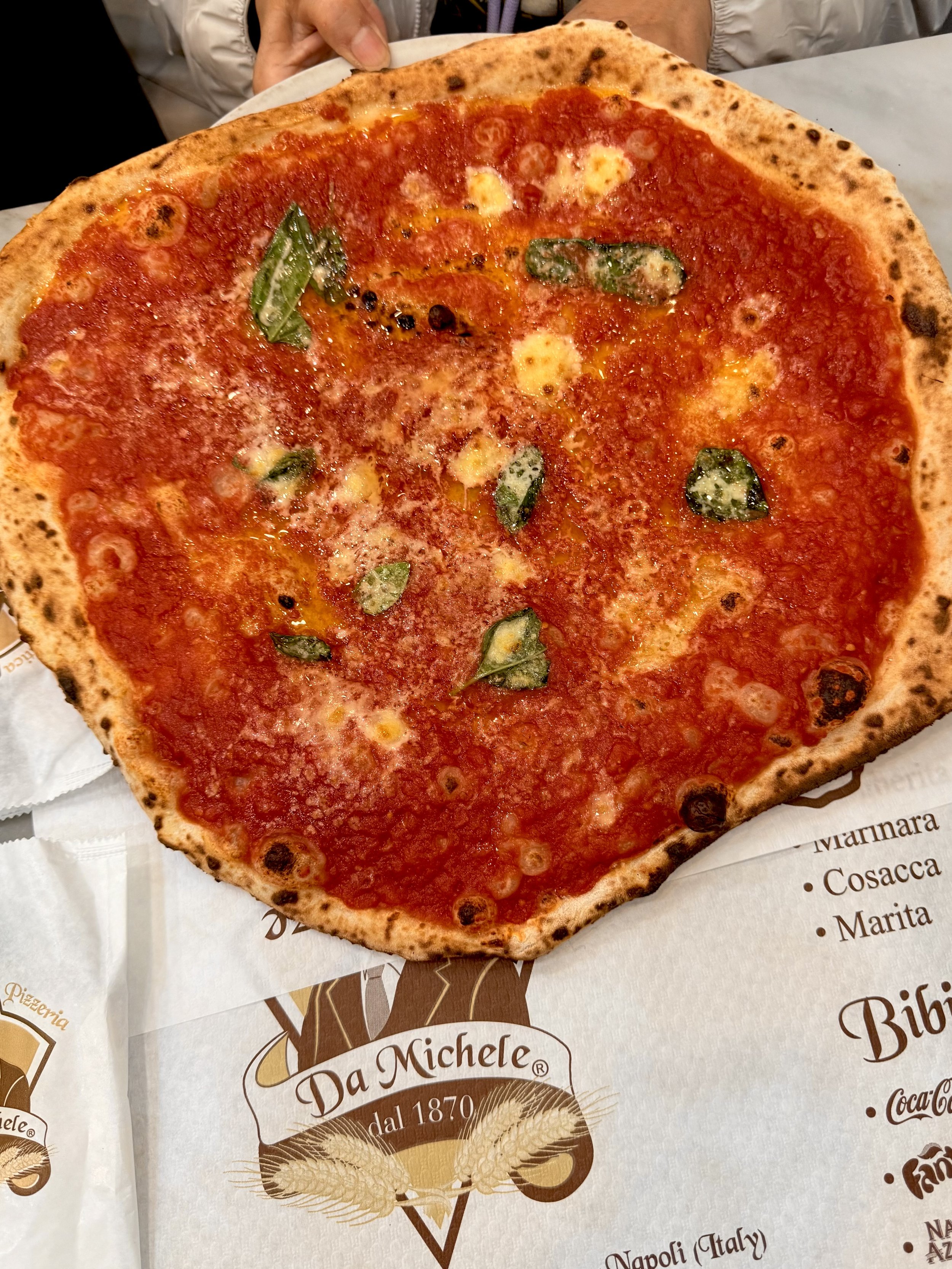 Pizza at Da Michele, Naples