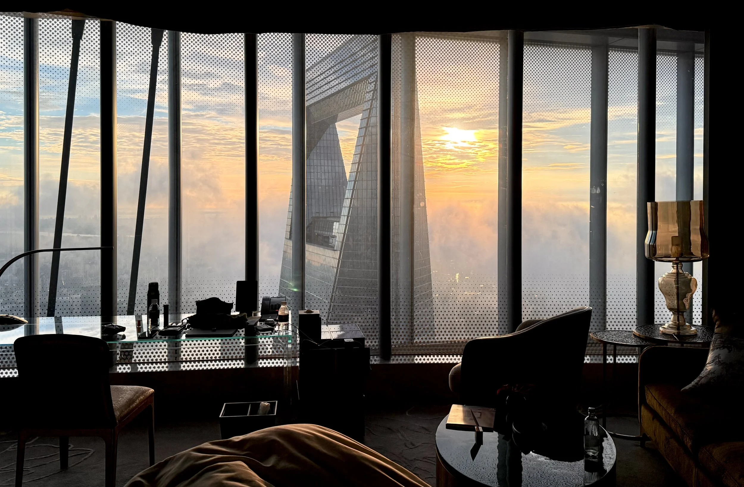 Morning above Shanghai