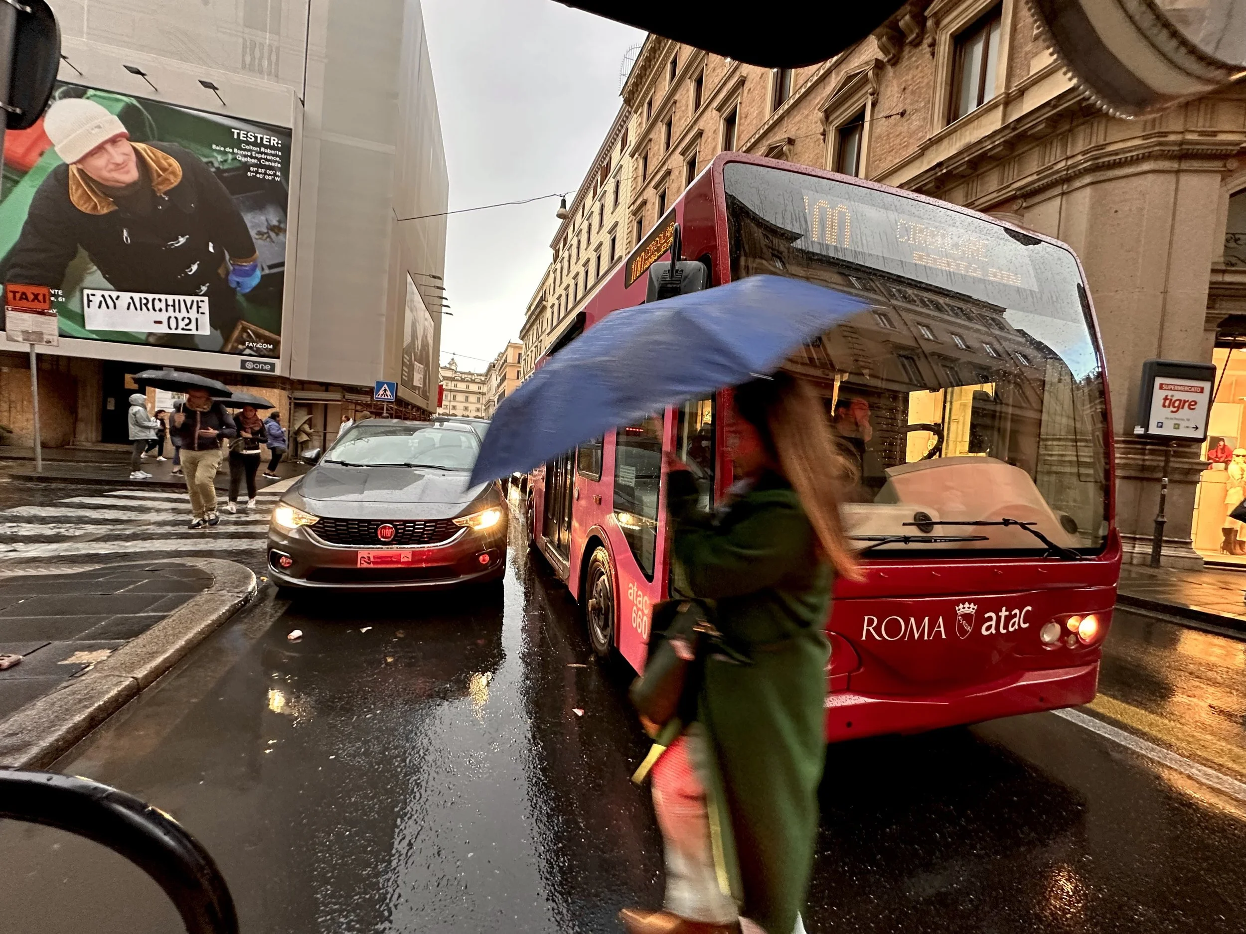 Rome in the rain