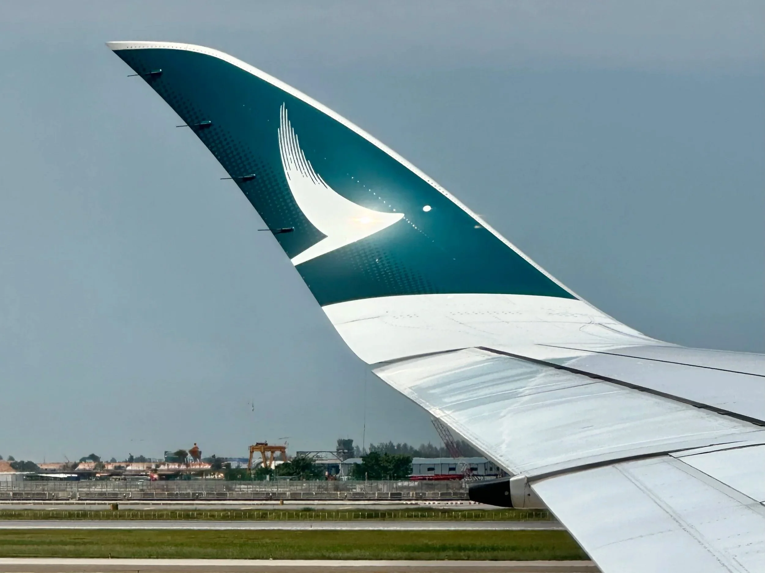 Cathay Pacific winglet with logo