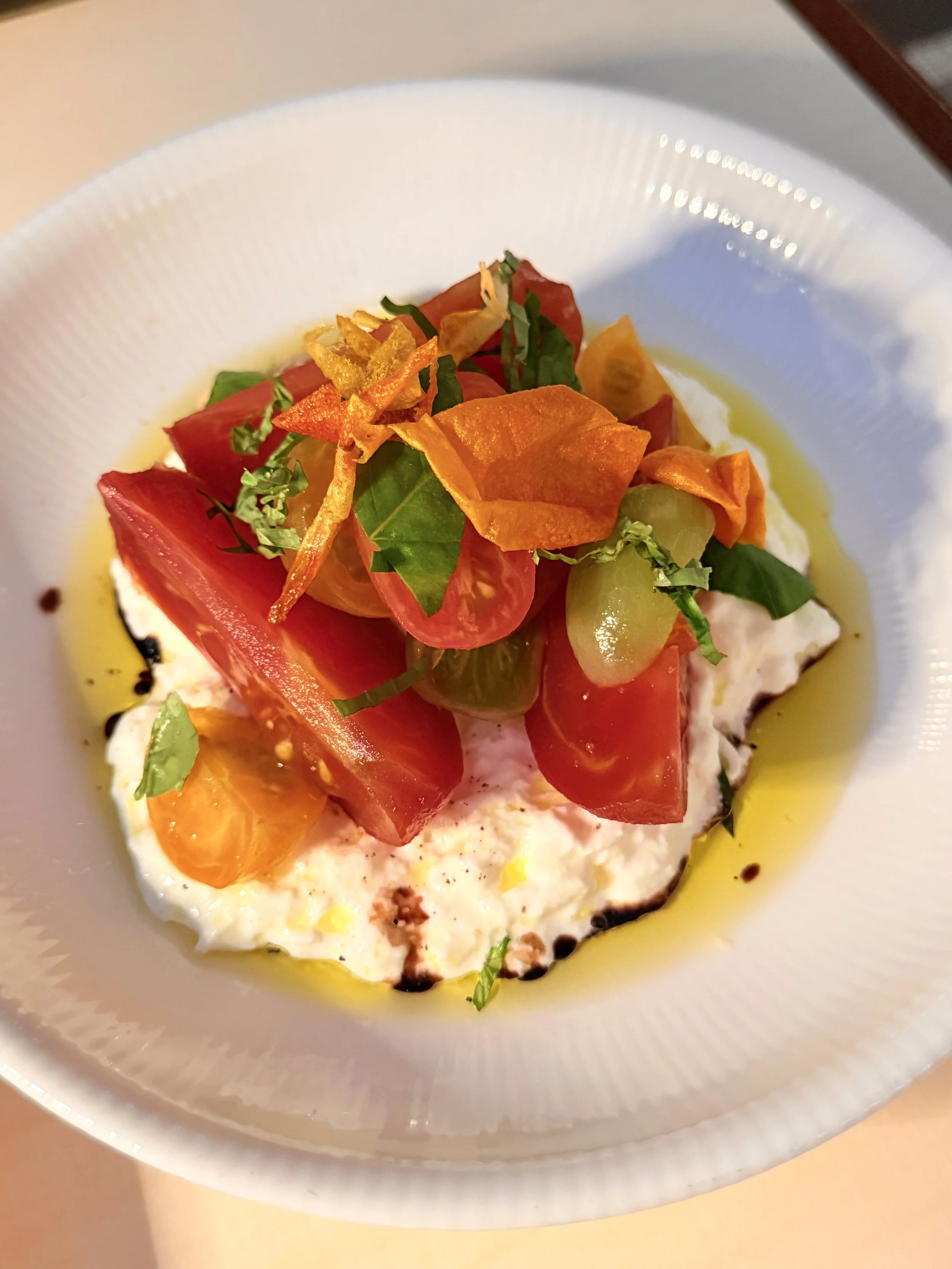 Contemporary tomato dish