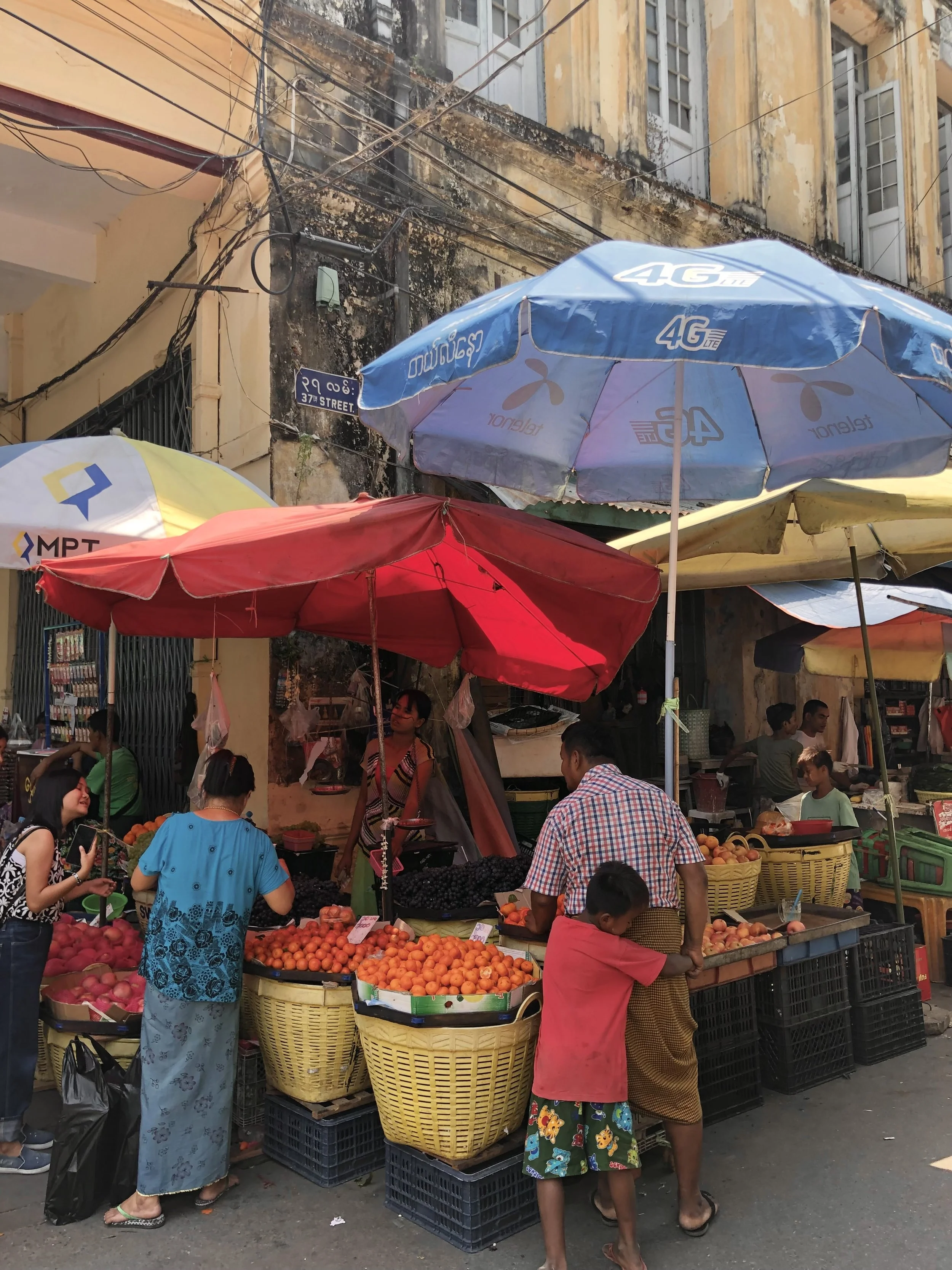 Street in Yangon, Myanmar