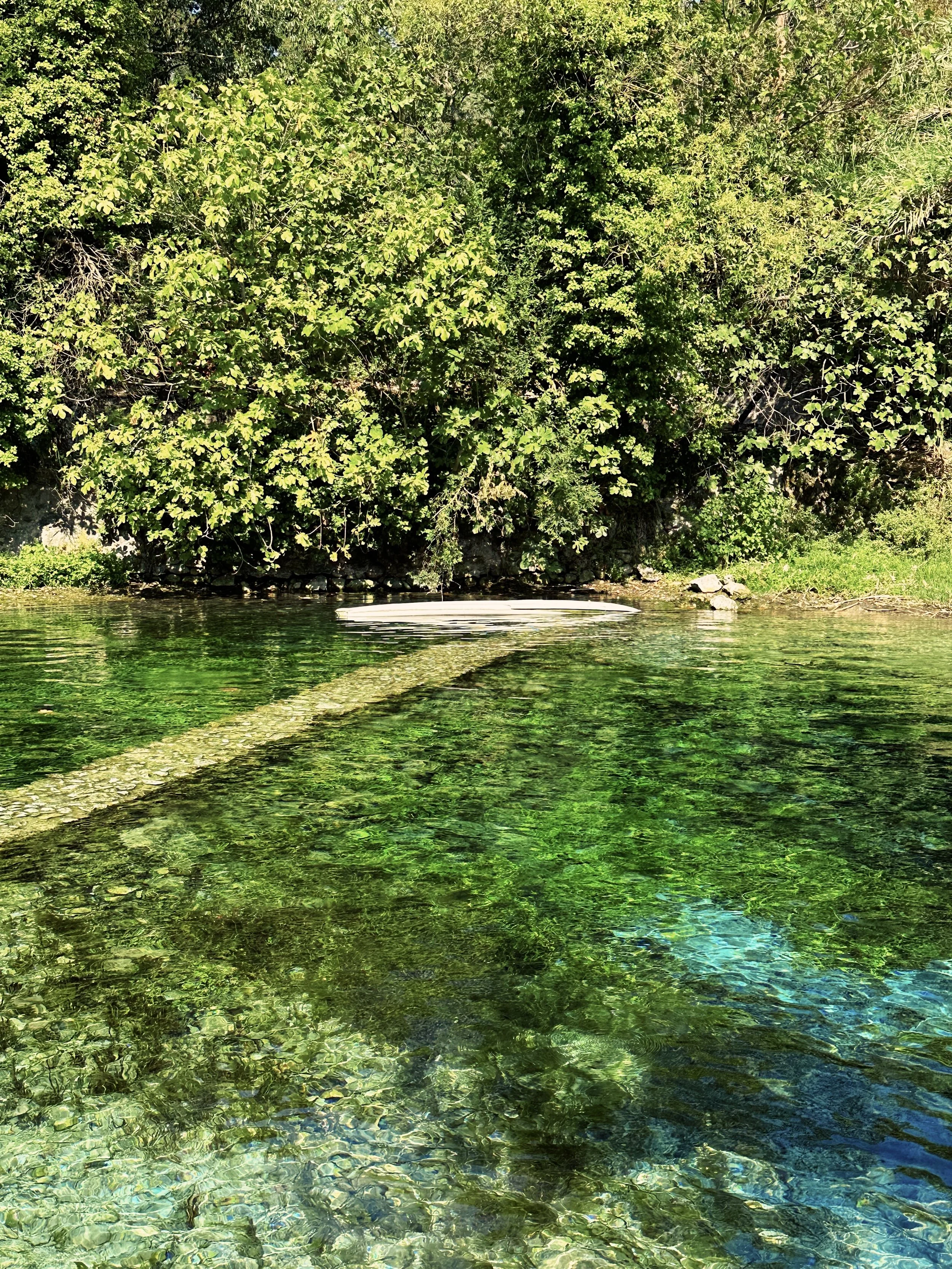 crystal-clear waters of the Fiume Nera in Umbria