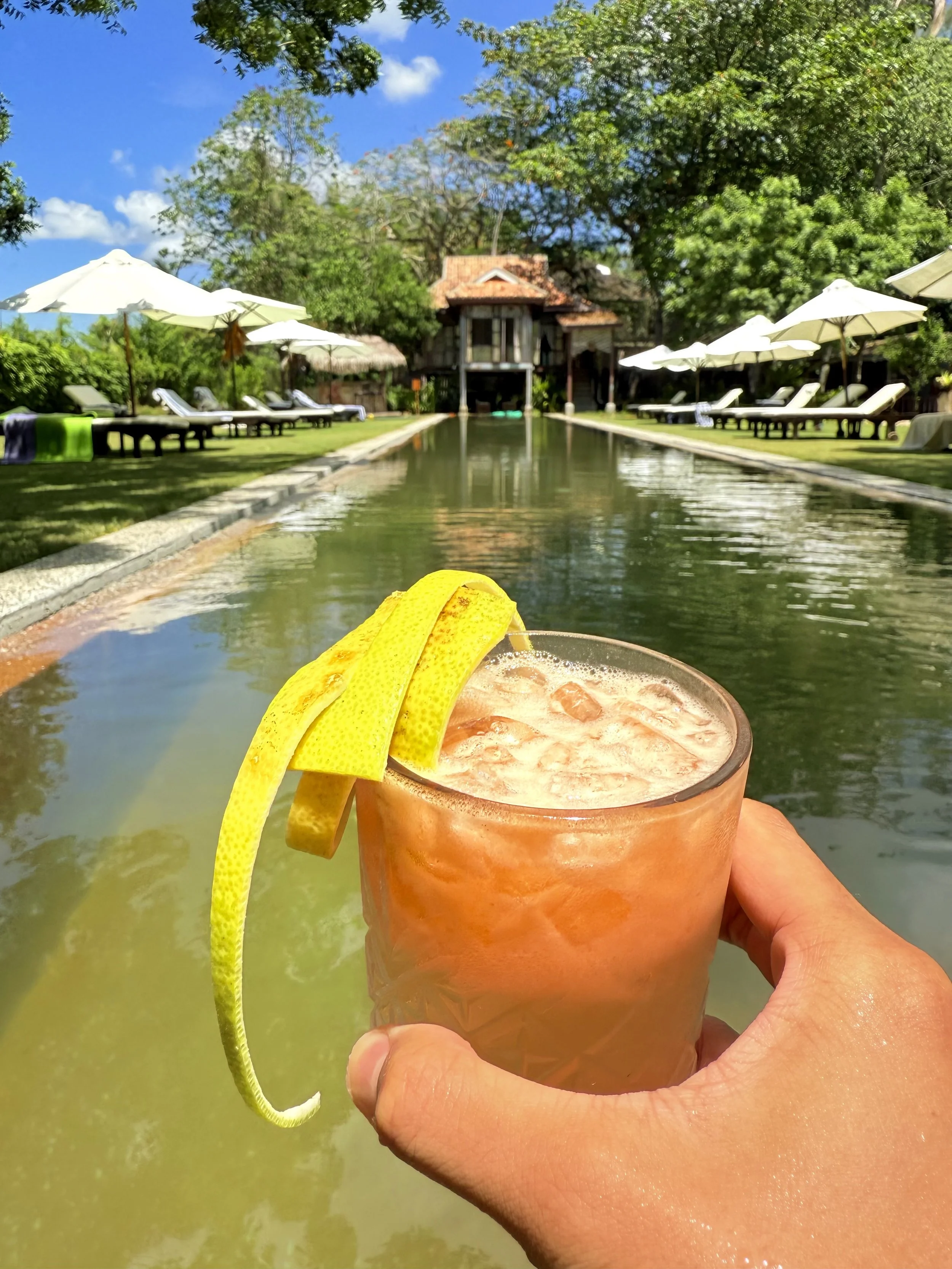 Poolside cocktail