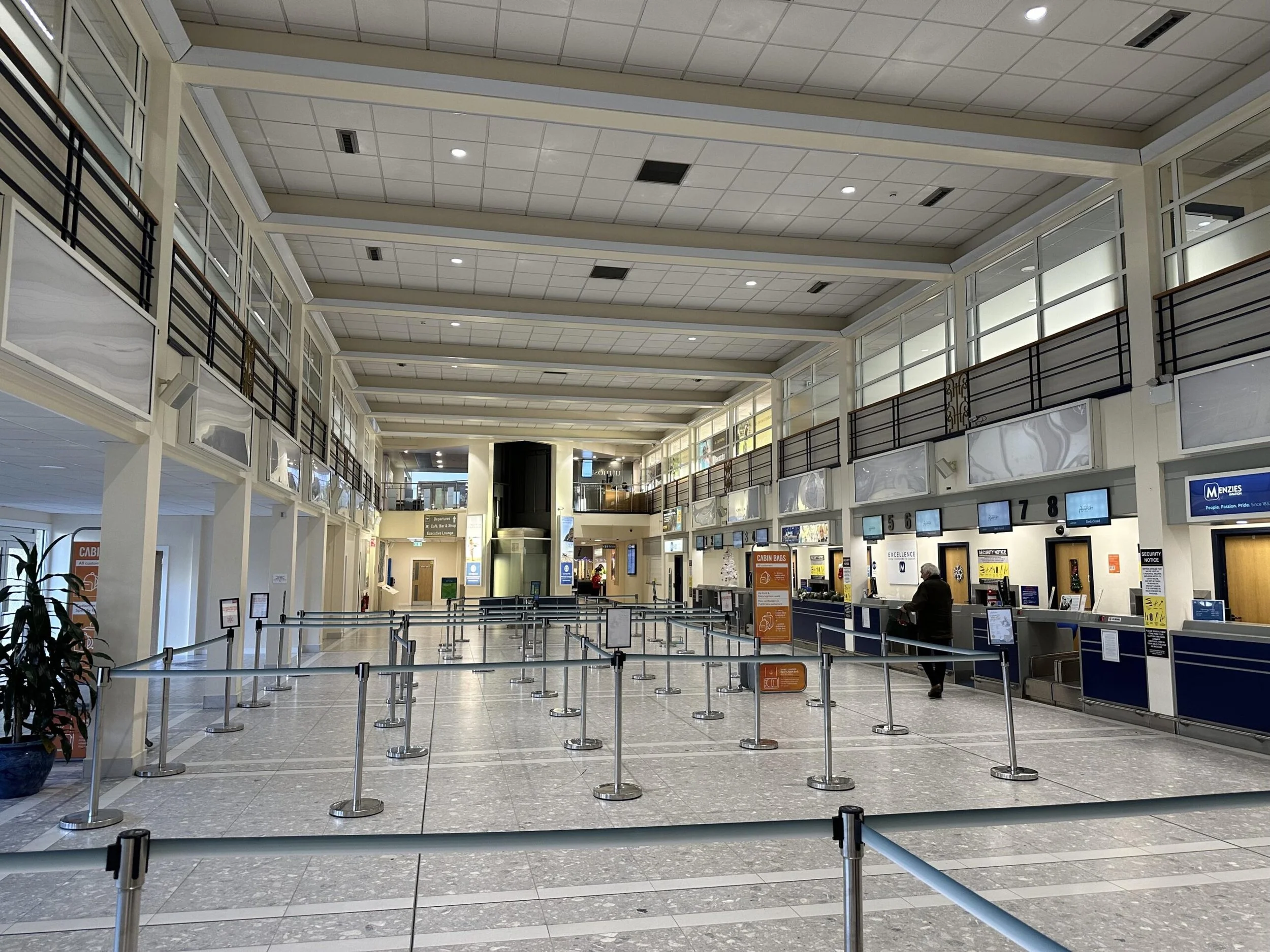 Isle of Man Airport Check-In Area