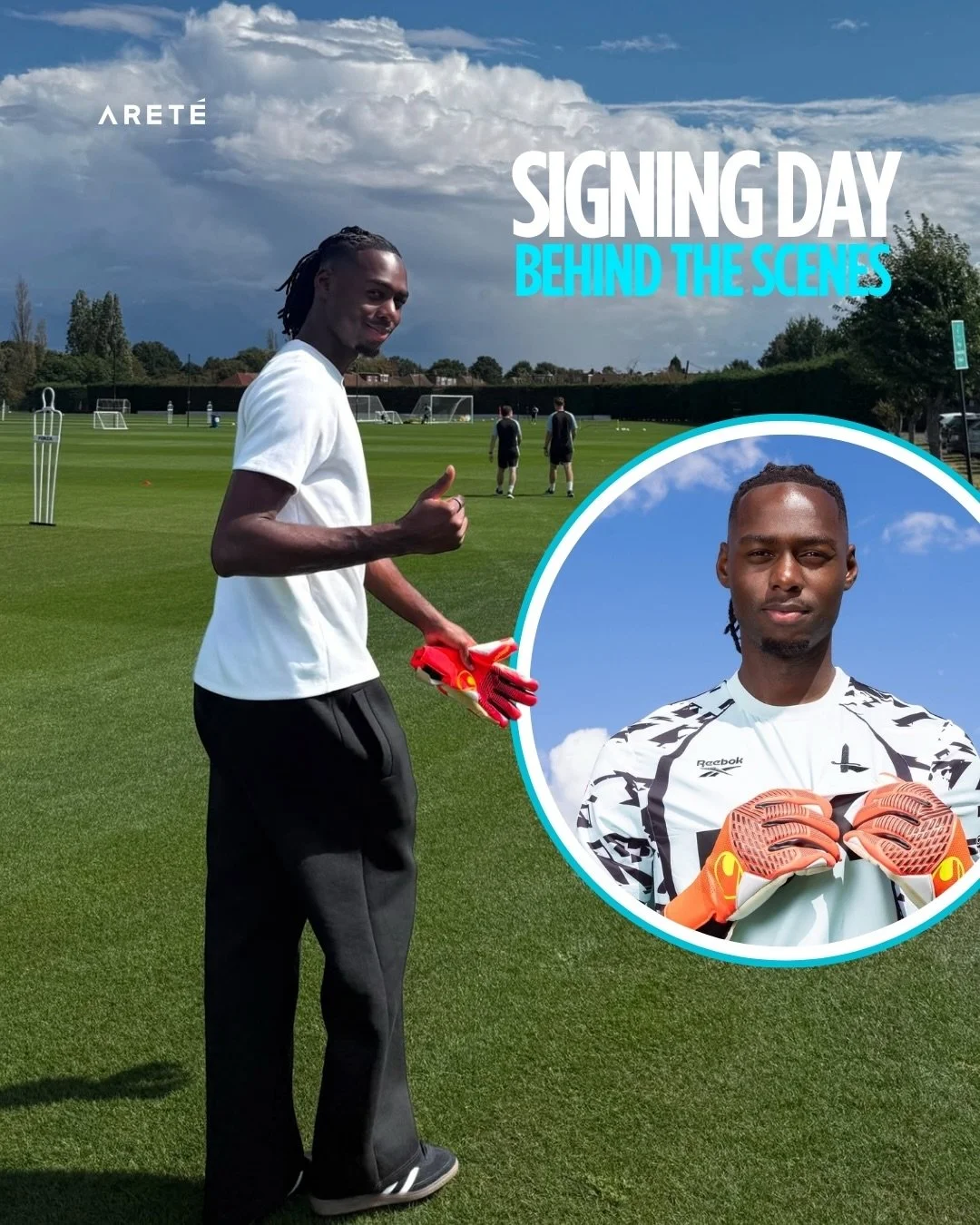 BTS on signing day with @_arthurokonkwo x @cafcofficial 🎬