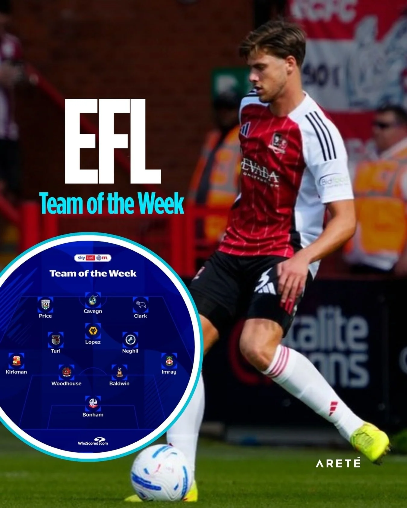 Assist, clean sheet, three points and a place in the @efl x @officialwhoscored Team of the Week ✔️ 

All in a day&rsquo;s work on Saturday for @luca._woodhouse 🔥