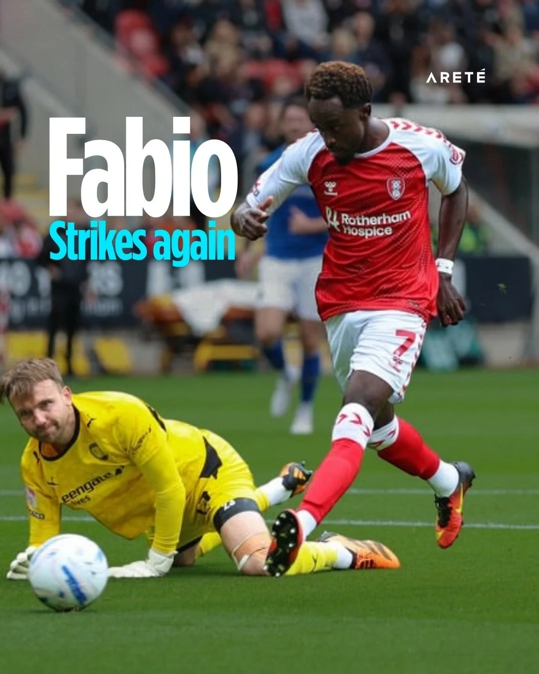 @fabiotavares is a man on 🔥 

That&rsquo;s two goals and one assist in four games since his arrival at Rotherham Utd in the summer. Keep them coming, FT! 💫