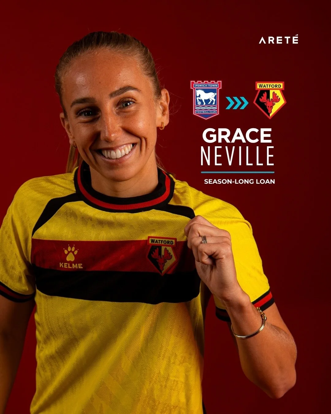 Loan move secured ✅ 

@graceneville_12 has completed a season-long loan to @watfordfcwomen &mdash; go get it, Grace! 🐝🩵