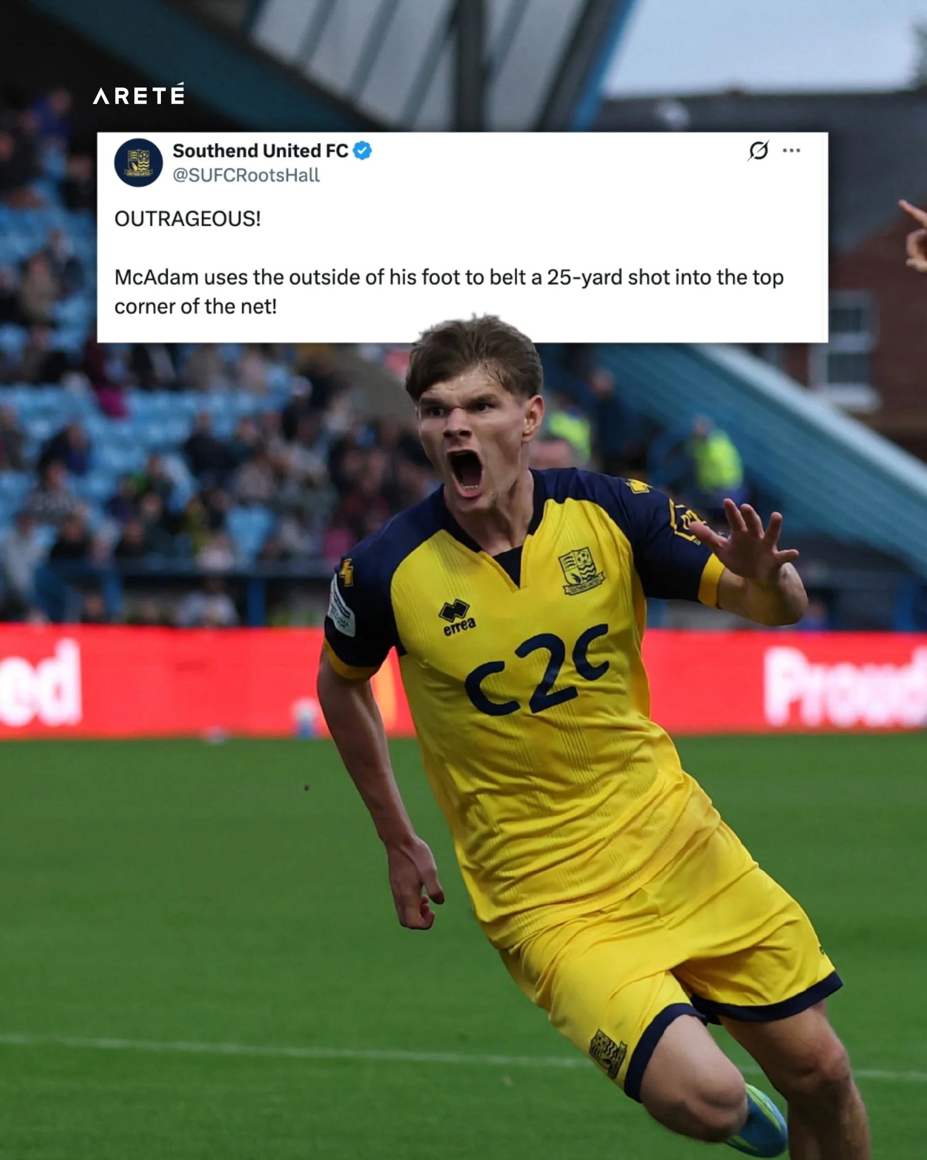 WHAT A HIT 🚀 

@kyle_mc8 scored his first goal for @sufcrootshall on Saturday, and we can guarantee you won&rsquo;t have seen a better goal this weekend 🤯 

Six games in at his new club, Kyle has been starring at left-back and also has two assists 