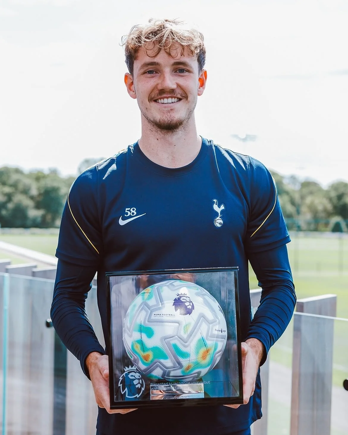 Special memento ⭐️ 

@james.rowswell has received a commemorative match ball from the @premierleague to mark his debut against Liverpool for @spursofficial 👏