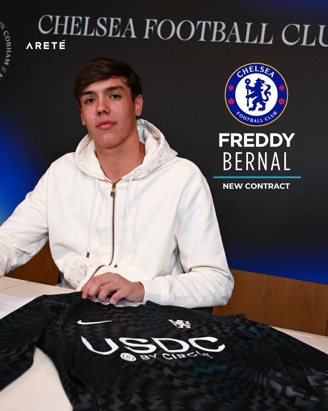 NEW CONTRACT. ✍️✅ 

We&rsquo;re delighted to announce that @freddy__bernal, one of @england&rsquo;s brightest young talents, has signed his second professional contract at @chelseafc, extending his stay at the Blues until the summer of 2029. 

Freddy