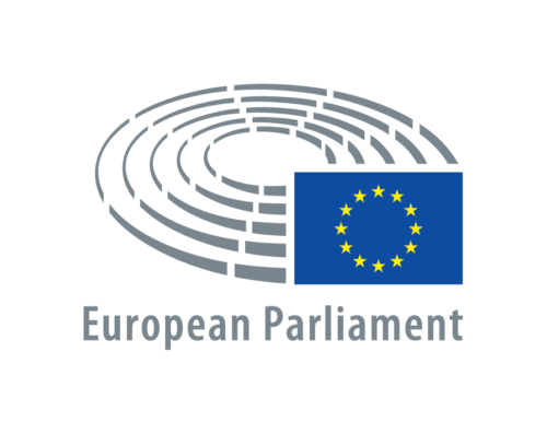 The European Parliament's logo. A portrait of Nora Díaz, co-host of the Summit. The AI in Translation Summit is a FREE virtual event for translators ready to grow their business, protect their values, and work with AI… on their terms.