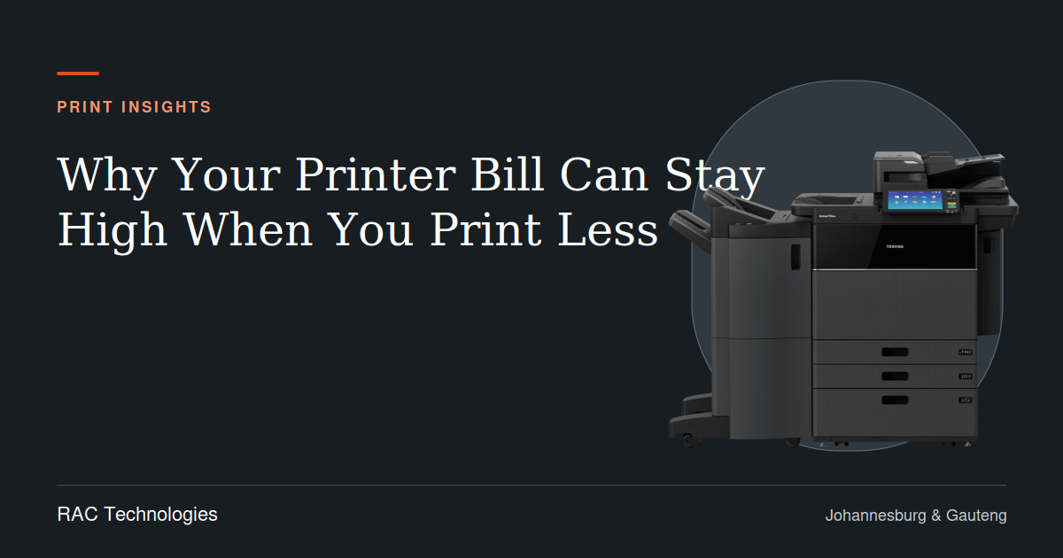 Why Your Printer Bill Can Stay High When You Print Less