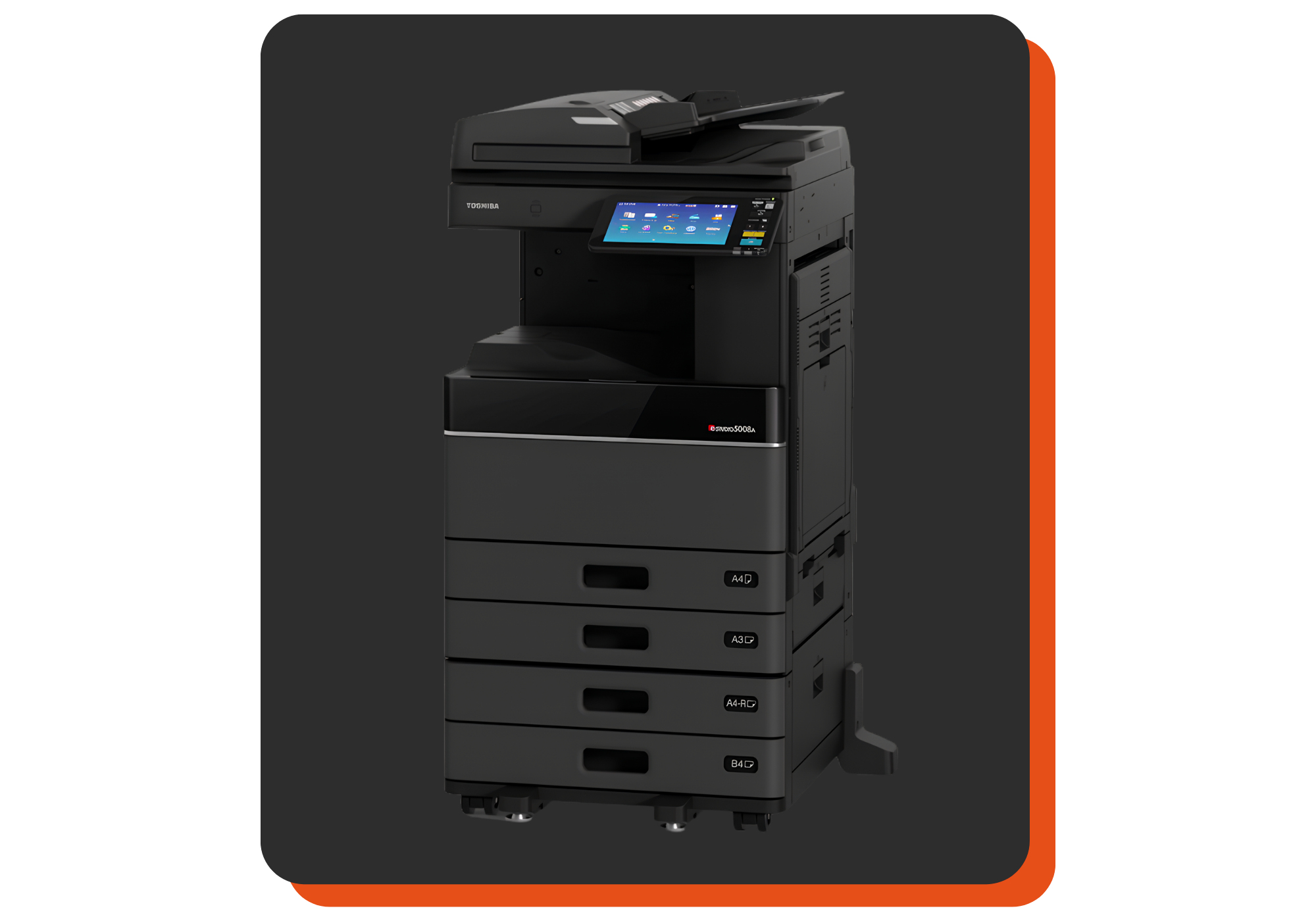 A3 black and white multifunction photocopier for office document printing and scanning