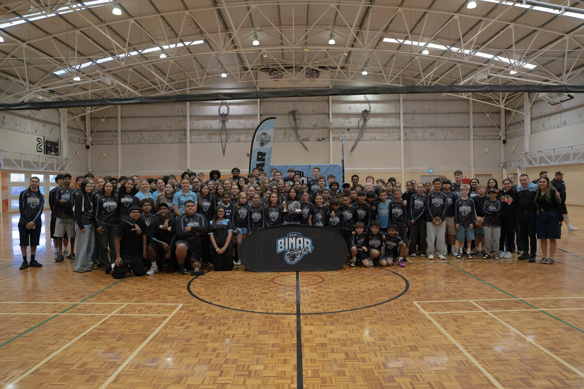 All the athletes that are part of Binar Maali Basketball Club