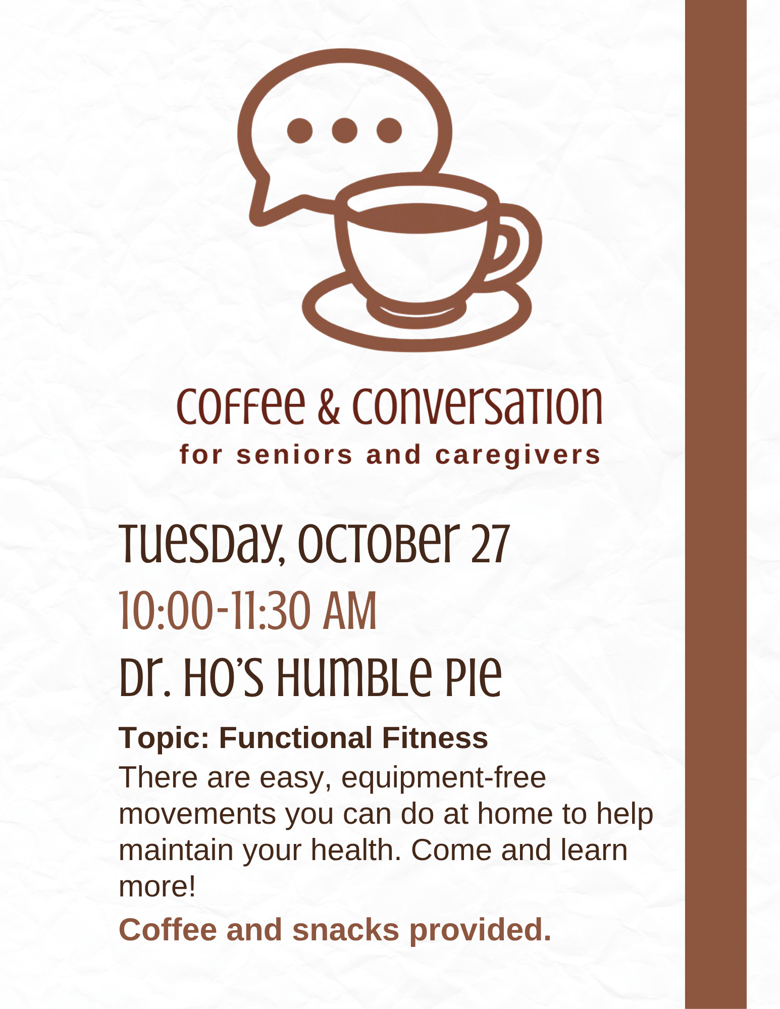 Coffee and Conversation