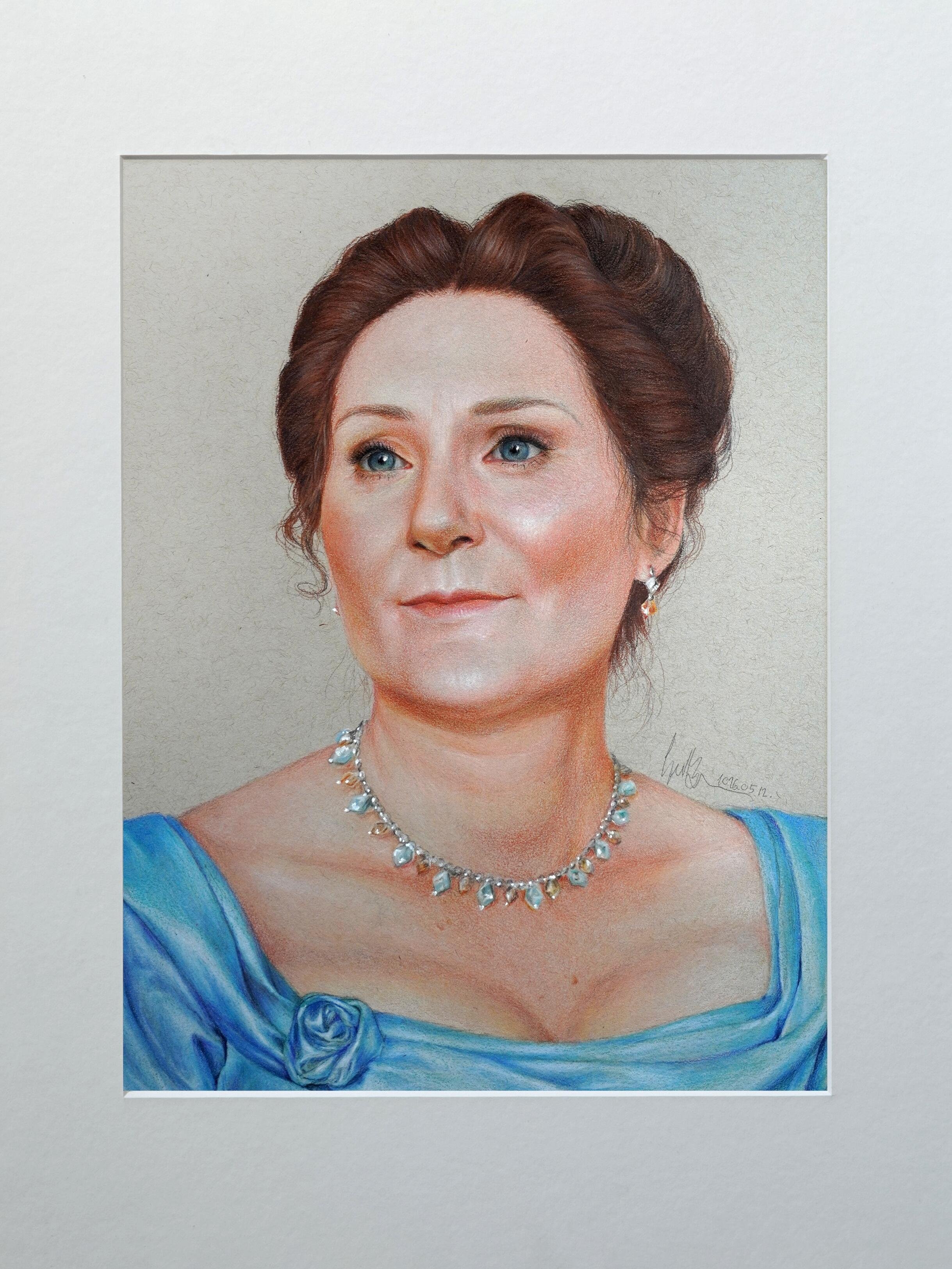 "Violet" – Original Colored Pencil Drawing